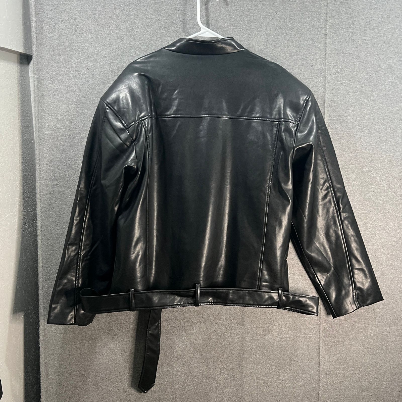 Other Worthington Women's Faux Leather Biker Winter Jacket Size XL / US 12-14 / IT 48-50 - 2 Thumbnail
