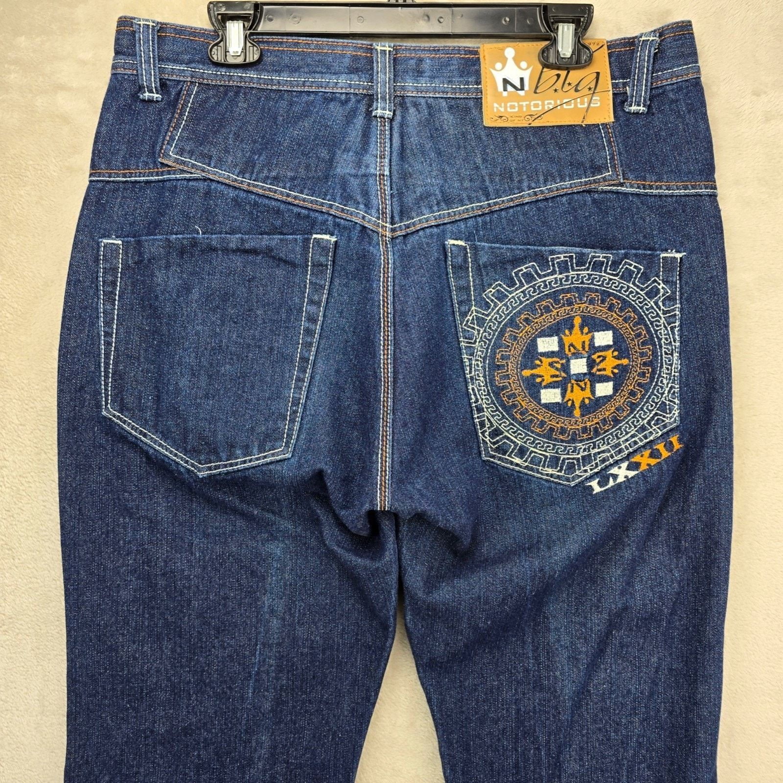 Other Vintage Notorious Big Jeans Fits 36x30 Embroidered Baggy Y2K Size US 36 / EU 52 - 1 Thumbnail