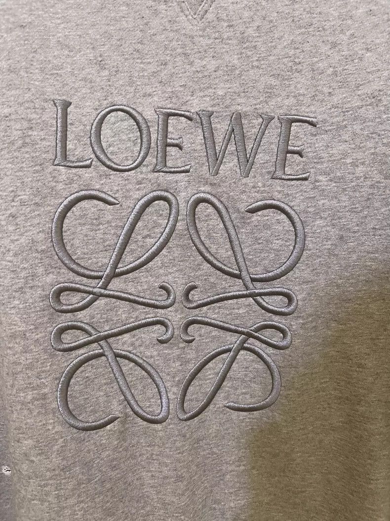 Loewe Loewe Embroidered ripped grey sweatshirt 2503-Nextarrow Size US M / EU 48-50 / 2 - 2 Thumbnail