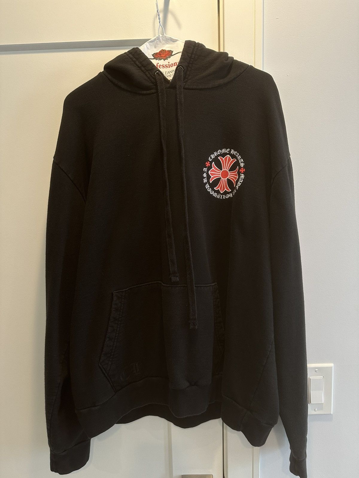 Chrome Hearts Red Cross Hoodie