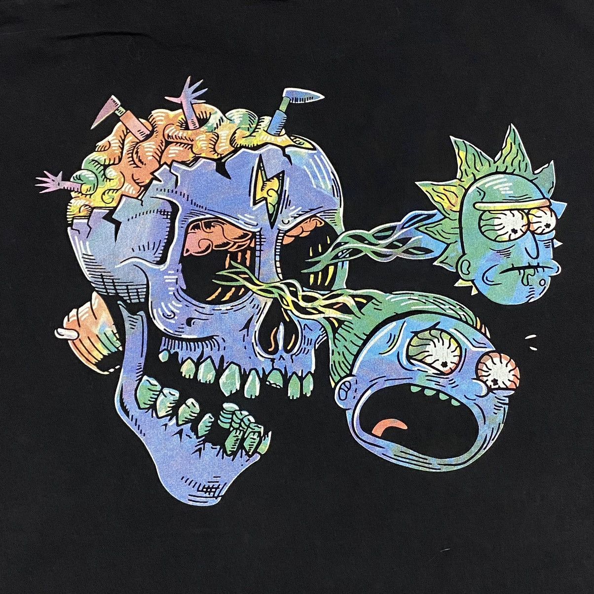 Cartoon Network Distressed ricky and morty cartoon Size US L / EU 52-54 / 3 - 3 Thumbnail