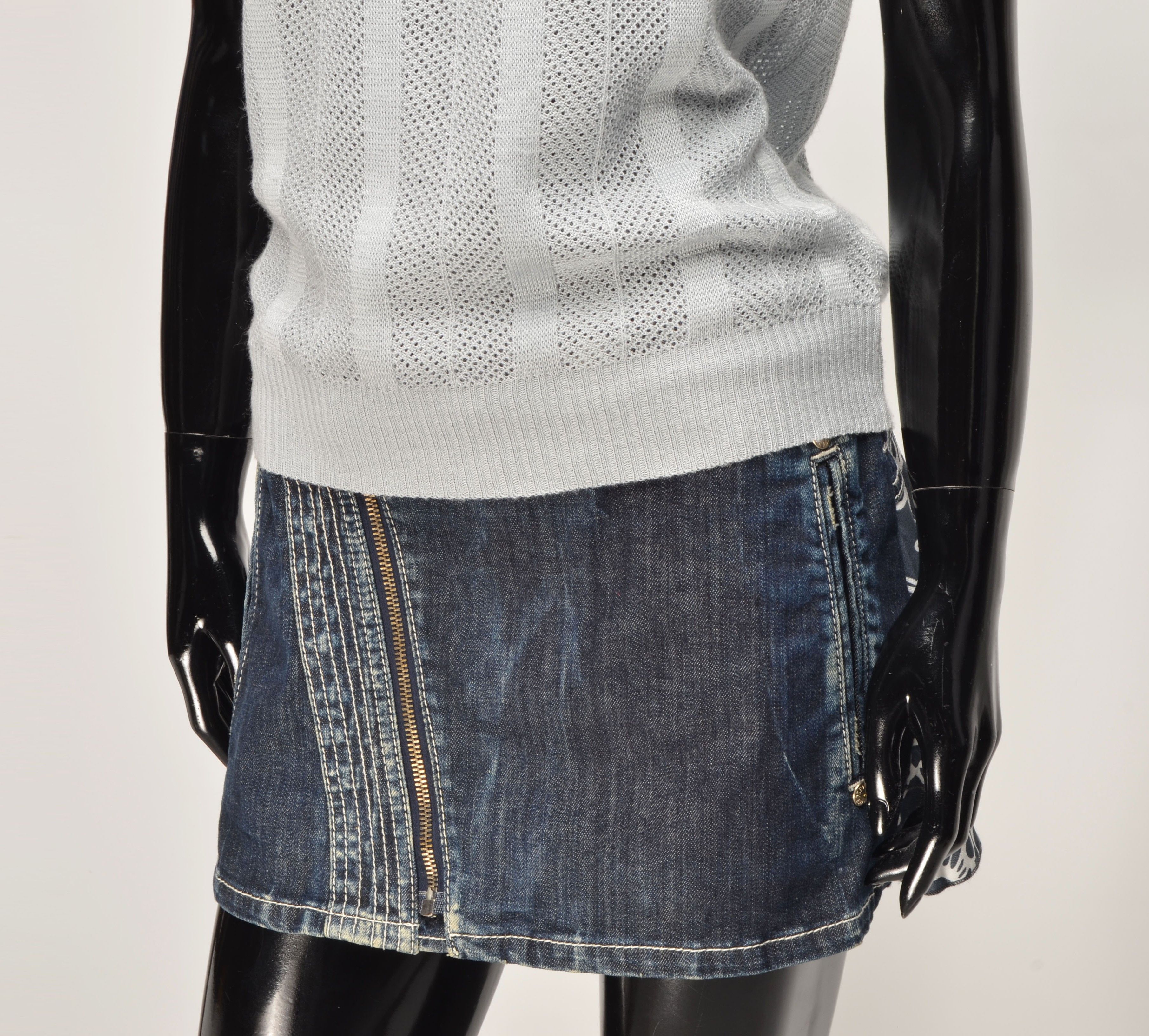 Wolford Vintage Wolford 80's Knitted Gray Retro Top Tee Size XS / US 0-2 / IT 36-38 - 3 Thumbnail