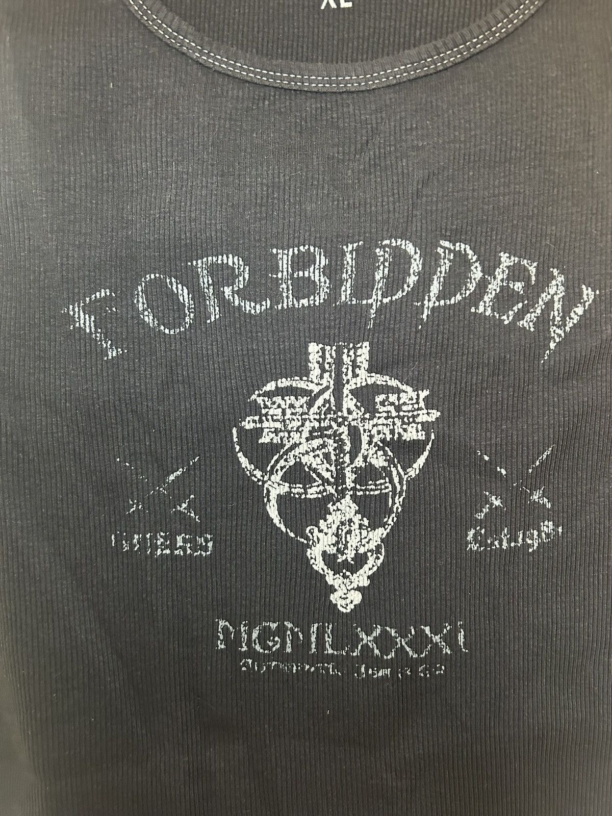Guess Vintage Guess Jeans USA “Forbidden” cross tank top Size US XL / EU 56 / 4 - 4 Thumbnail