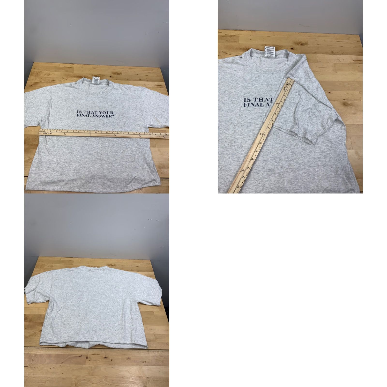 Vintage VINTAGE Is That Your Final Answer Shirt Men L Gray Nike Size US L / EU 52-54 / 3 - 8 Thumbnail
