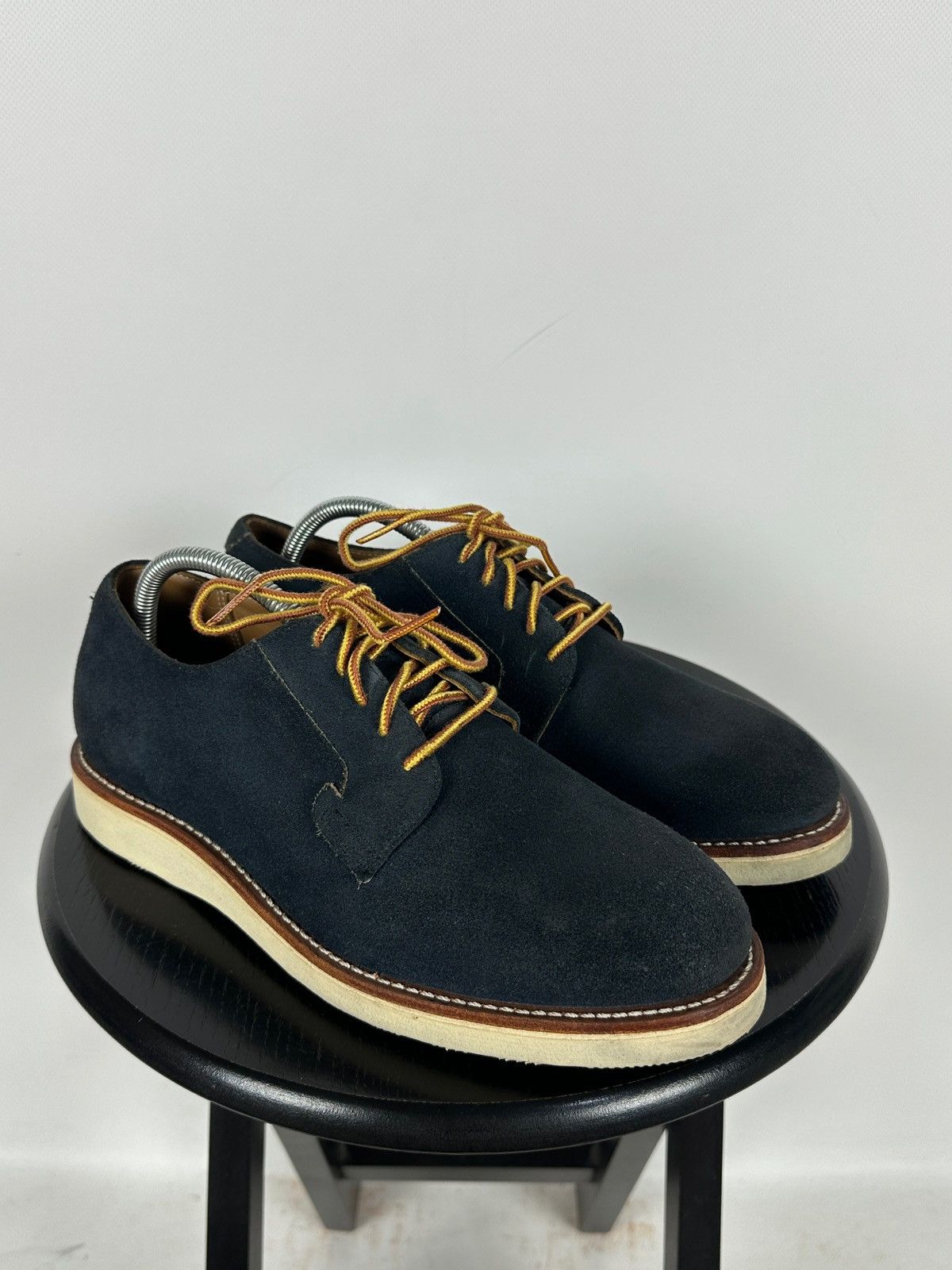 Red Wing Red Wing Postman Navy Blue Suede Oxford Shoes Size US 9 / EU 42 - 1 Thumbnail