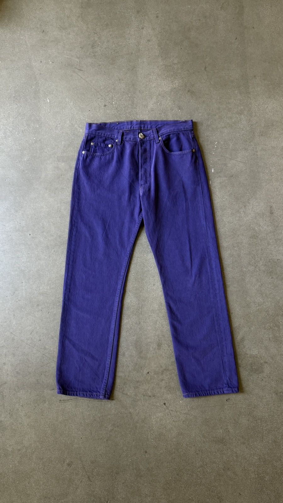 Chrome Hearts RARE! Chrome Hearts St. Barts Levis 501 purple jeans Size US 32 / EU 48 - 1 Thumbnail