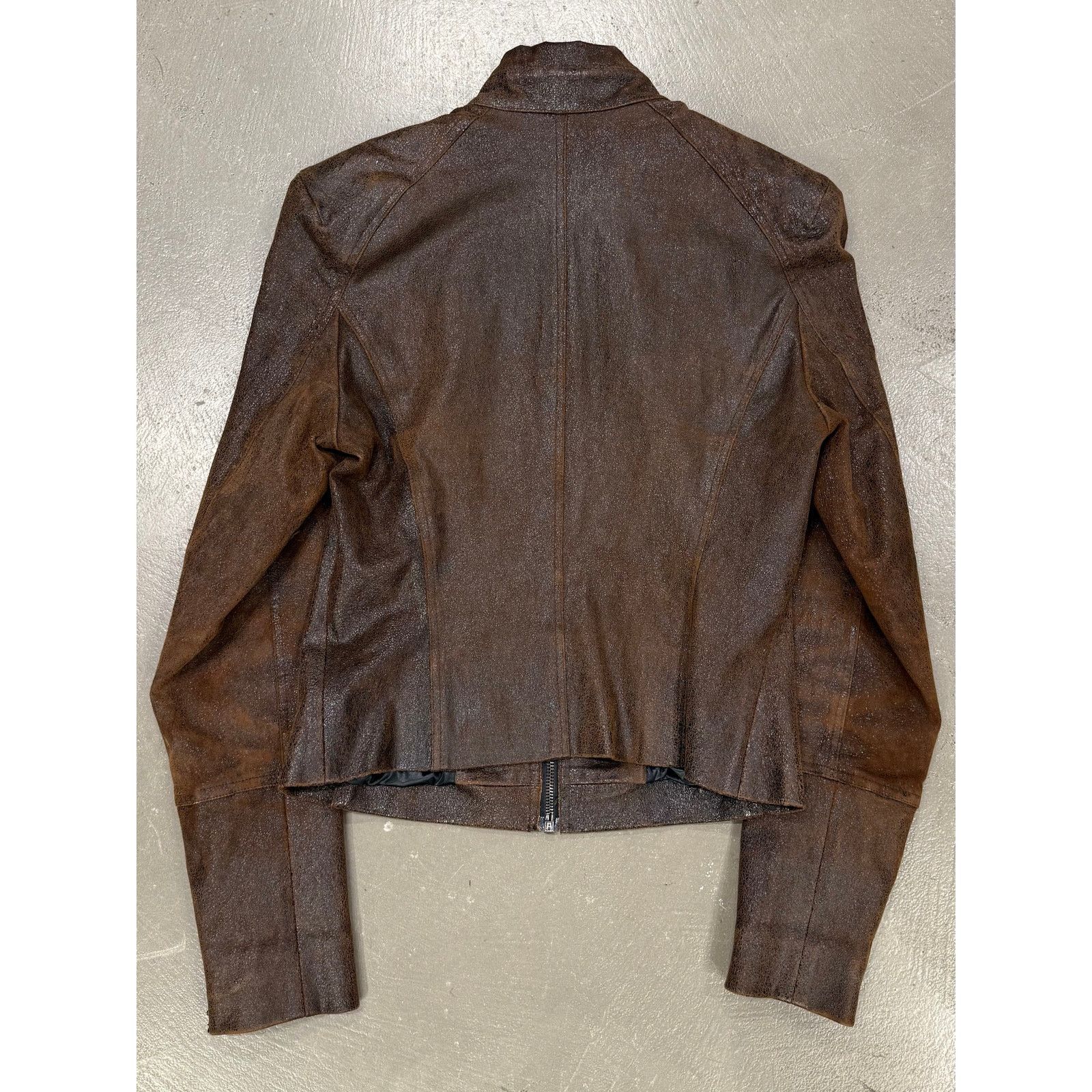 plein sud 2000s Plein Sud distressed leather jacket Size US XS / EU 42 / 0 - 5 Thumbnail