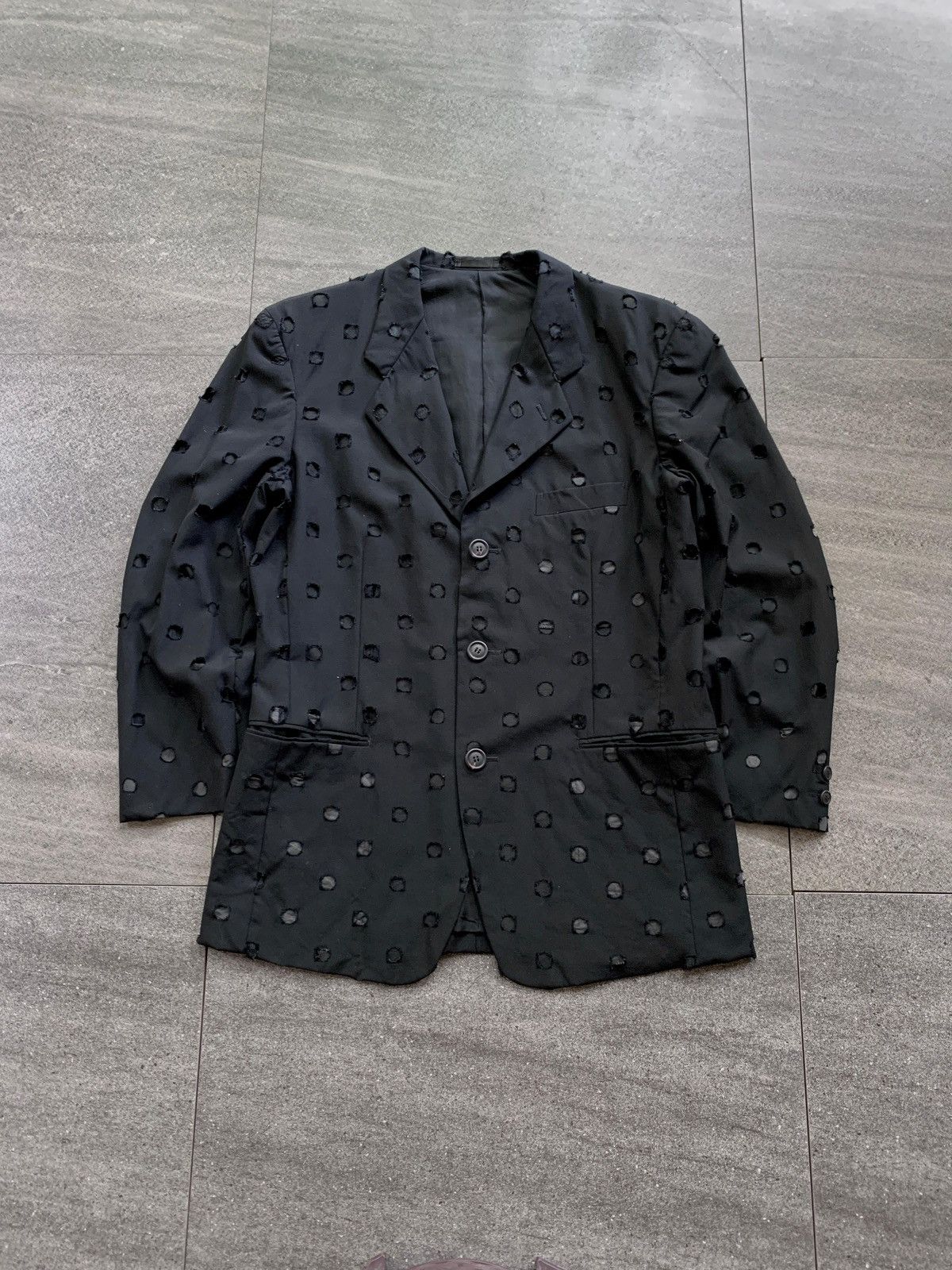 Issey Miyake FREE TAX! Punch Hole Blazer Jacket - Medium Size US M / EU 48-50 / 2 - 1 Thumbnail
