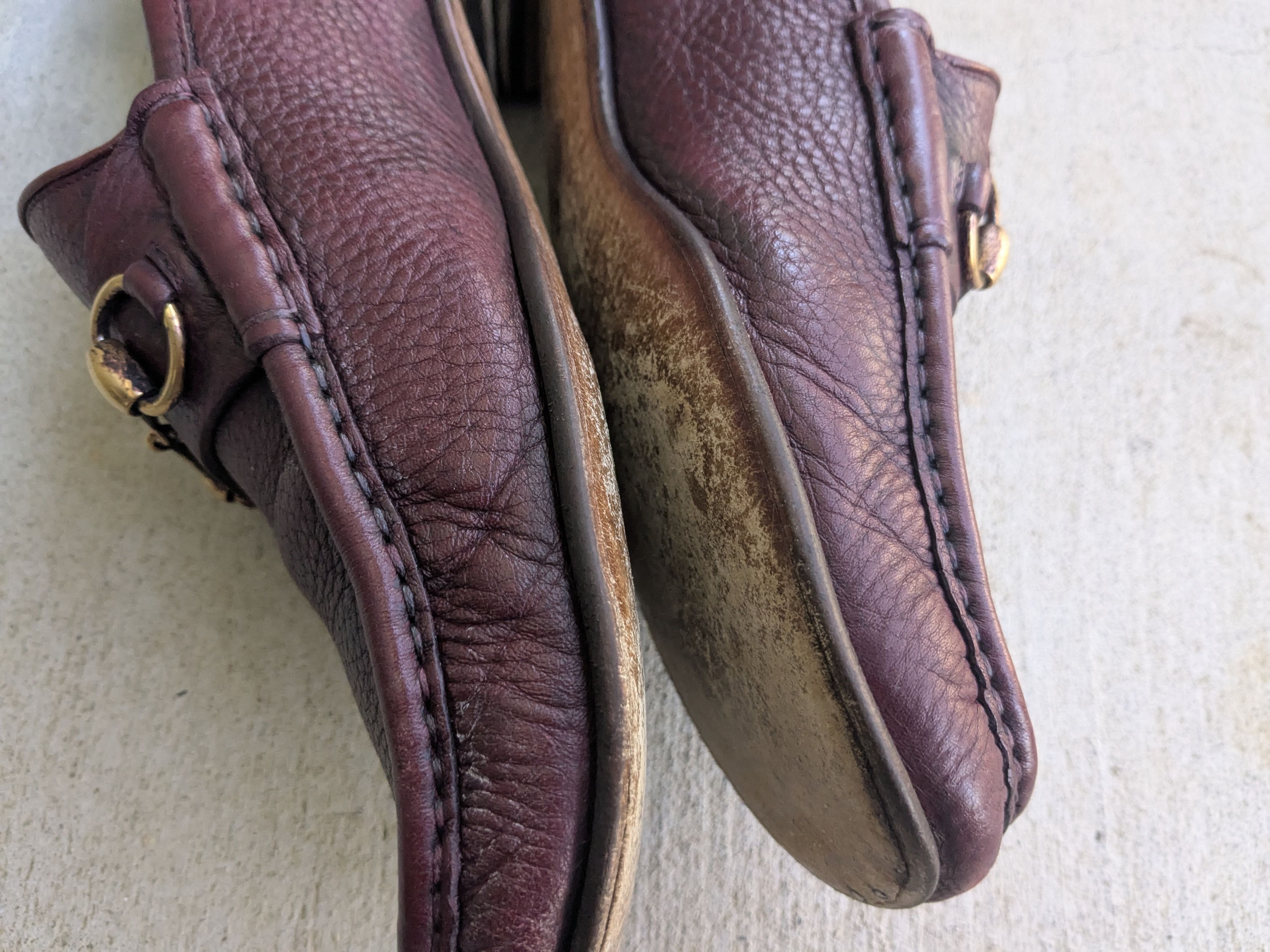 Gucci Gucci Horsebit Loafers Burgundy Leather 10.5 Snaffle Gold Size US 10.5 / EU 43-44 - 8 Thumbnail
