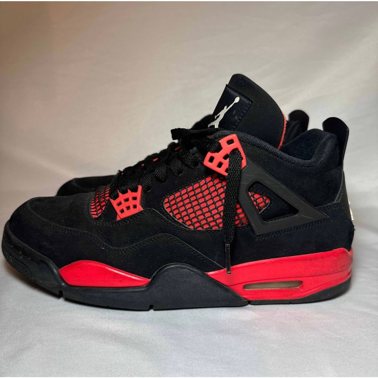 Jordan Brand × Nike Size 11 - Nike Air Jordan 4 Retro Red Thunder Men's Shoes Size US 11 / EU 44 - 8 Thumbnail