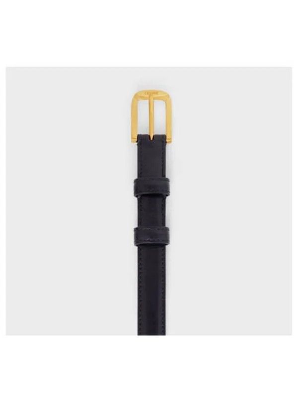Celine o1bcso1str1124 Size: 85 / Triomphe Taurillon Leather Belt Size ONE SIZE - 3 Thumbnail