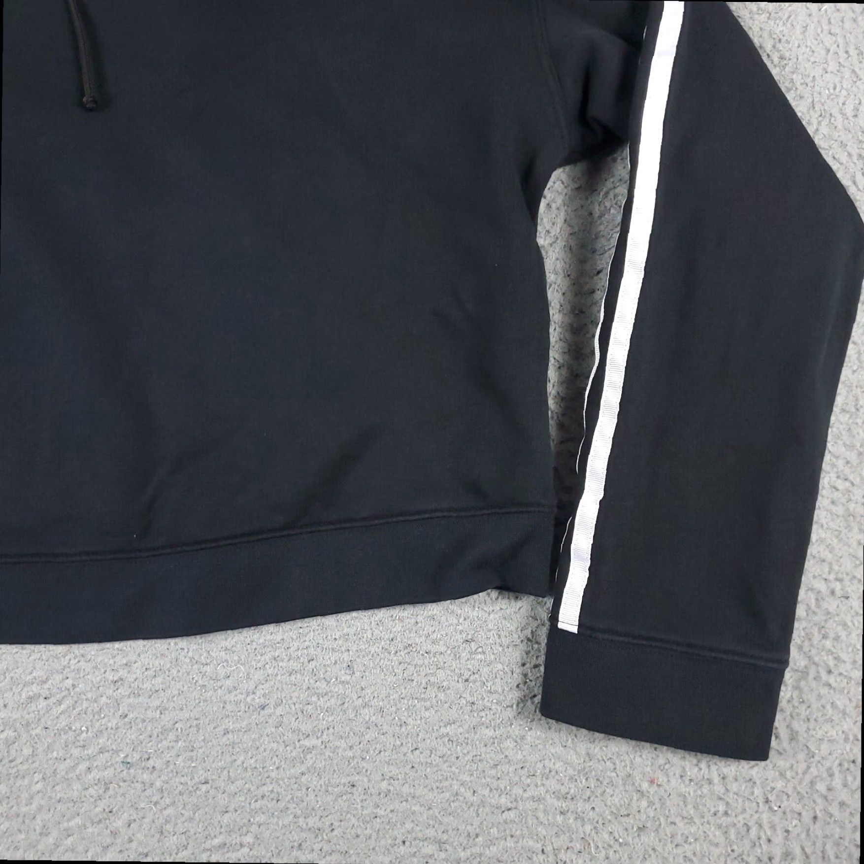 Adidas Adidas Pullover Hoodie Womens Medium Black Cotton Blend Long Sleeve Sweatshirt Size M / US 6-8 / IT 42-44 - 4 Thumbnail