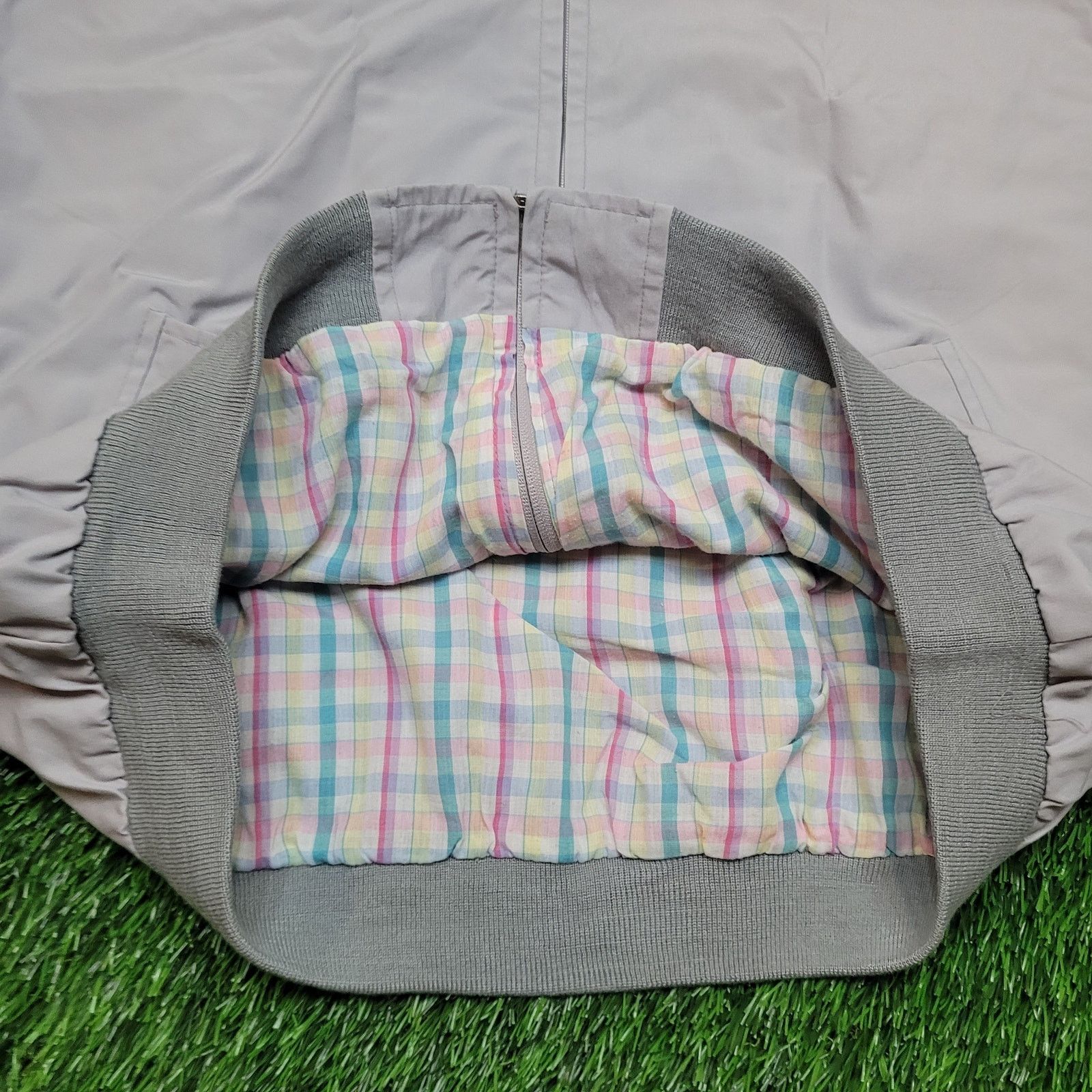 Vintage VTG 80s Par Four Golf Jacket XL Tall Pastel Plaid Lined XLT Size US XL / EU 56 / 4 - 3 Thumbnail
