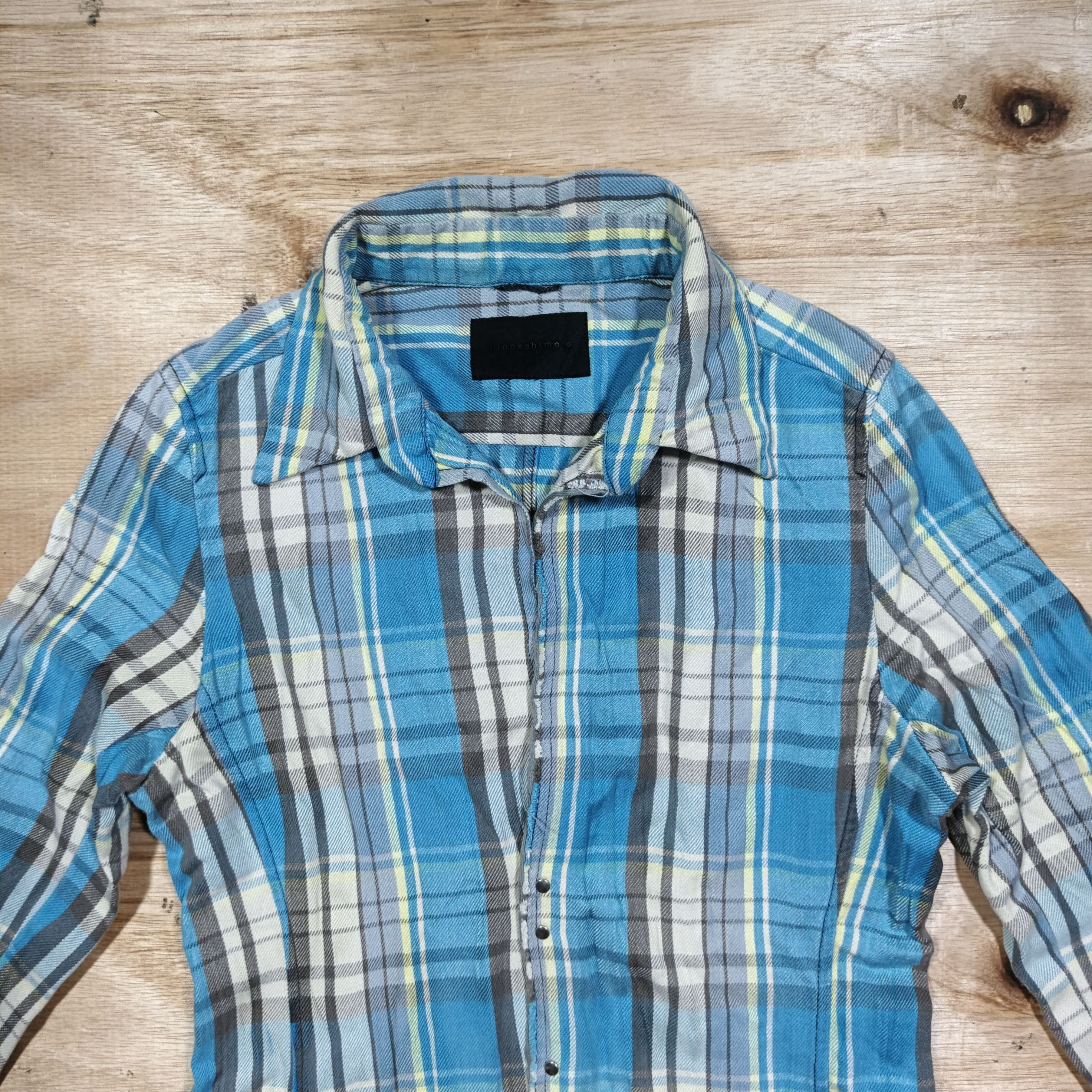 junhashimoto JUNHASHIMOTO Wrinkle Hook Flannel Shirt Size US M / EU 48-50 / 2 - 2 Thumbnail