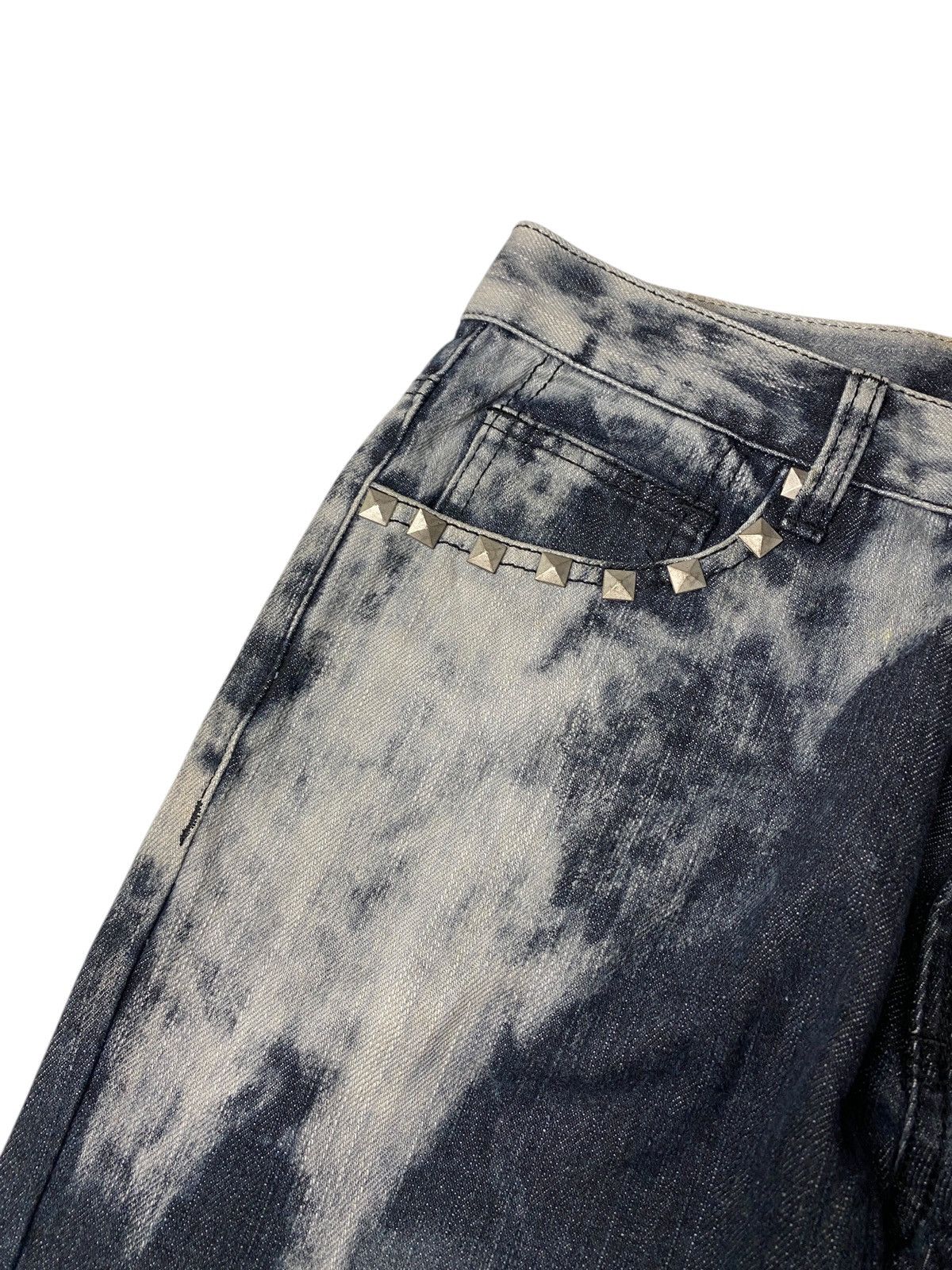 If Six Was Nine 2000's Bernings Sho Studded Seawash Jeans Size US 26 / EU 42 - 6 Thumbnail