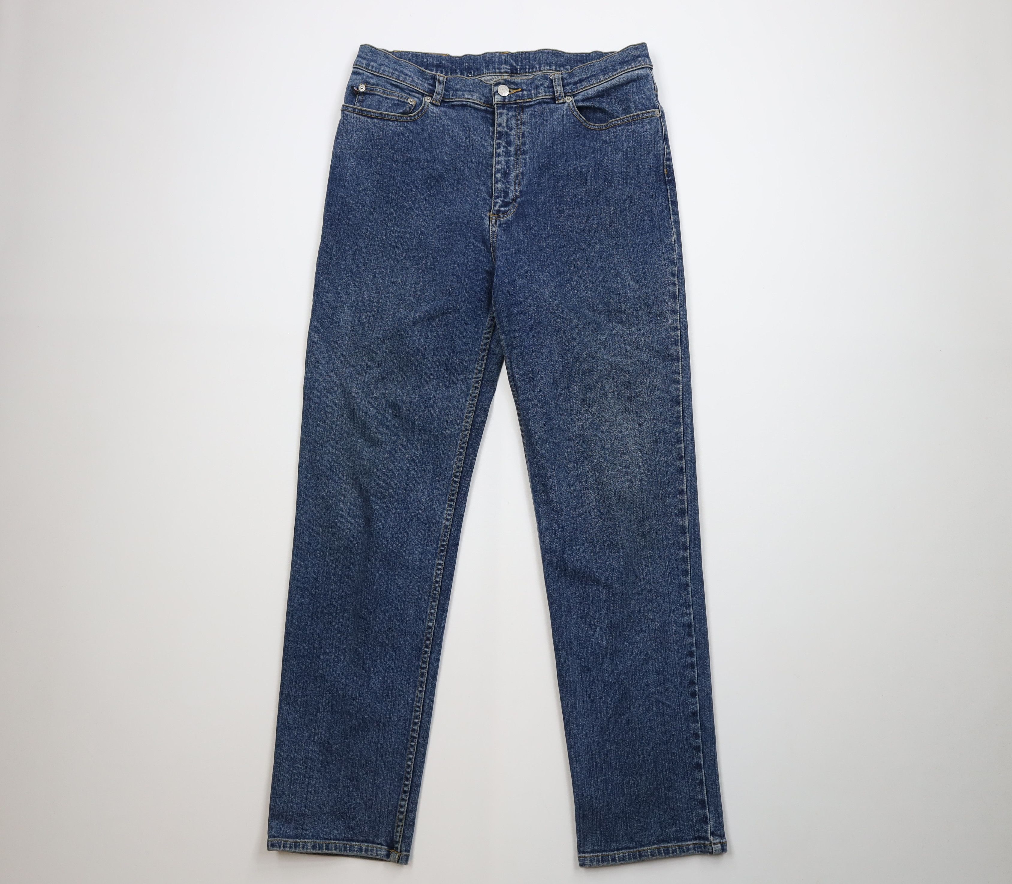 Polo Ralph Lauren Vintage 90s Ralph Lauren Spell Straight Leg Denim Jeans Blue Size 36" / US 14 / IT 50 - 1 Thumbnail
