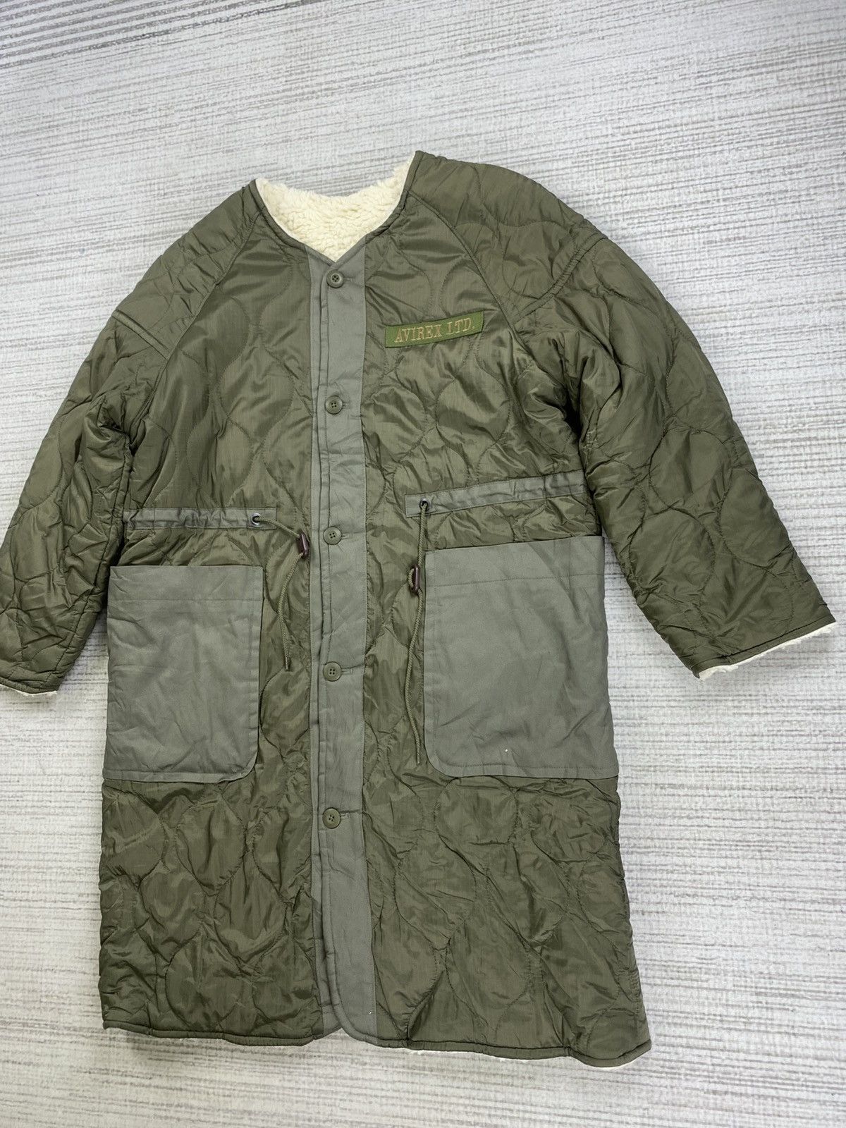 Avirex Vintage Avirex Military Quilted Lined Sherpa Parka Jacket Size US M / EU 48-50 / 2 - 4 Thumbnail