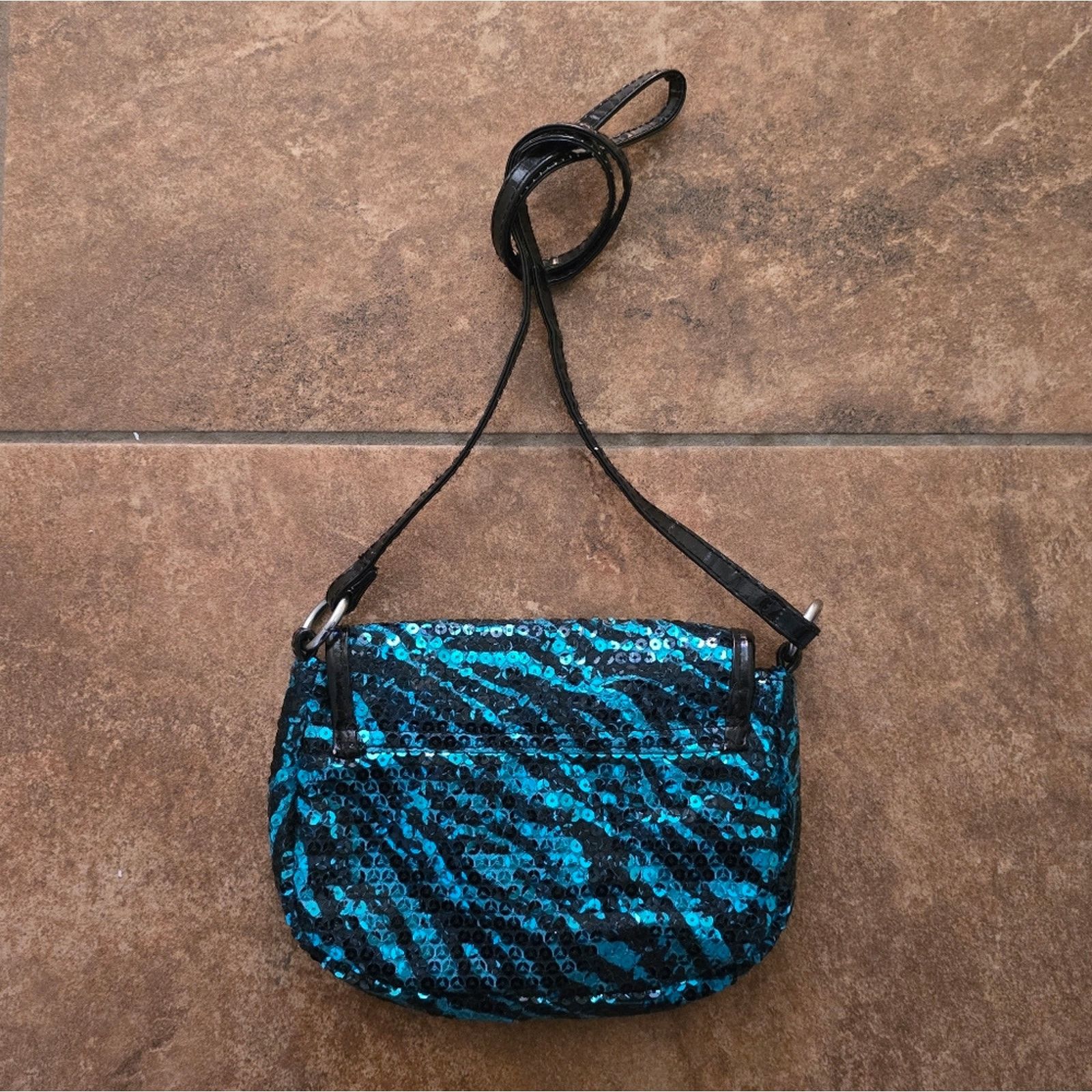 Other Blue Black Sequin Detailed Crossbody Size ONE SIZE - 2 Thumbnail