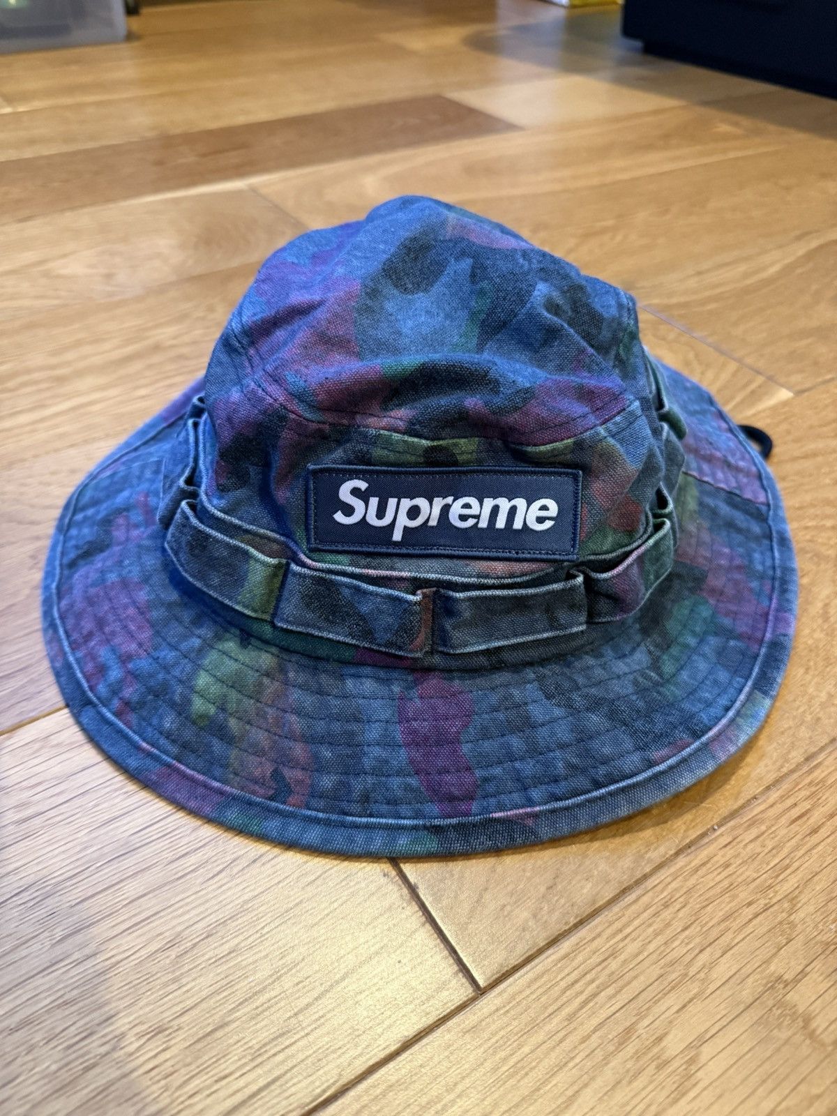Supreme Supreme Washed Canvas Boonie SS24 “Navy Camo” Size ONE SIZE - 2 Thumbnail