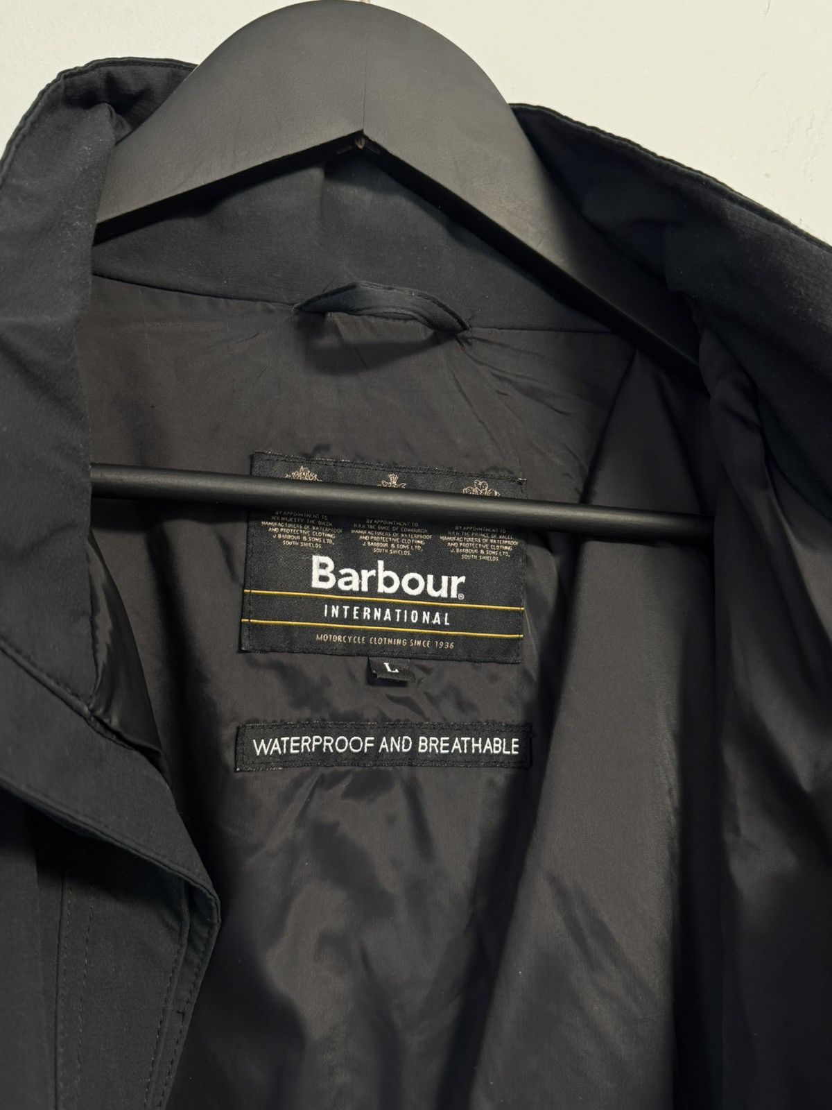 Barbour Barbour Triple Black Mens Hooded Bomber Biker Jacket Coat Size US L / EU 52-54 / 3 - 18 Thumbnail