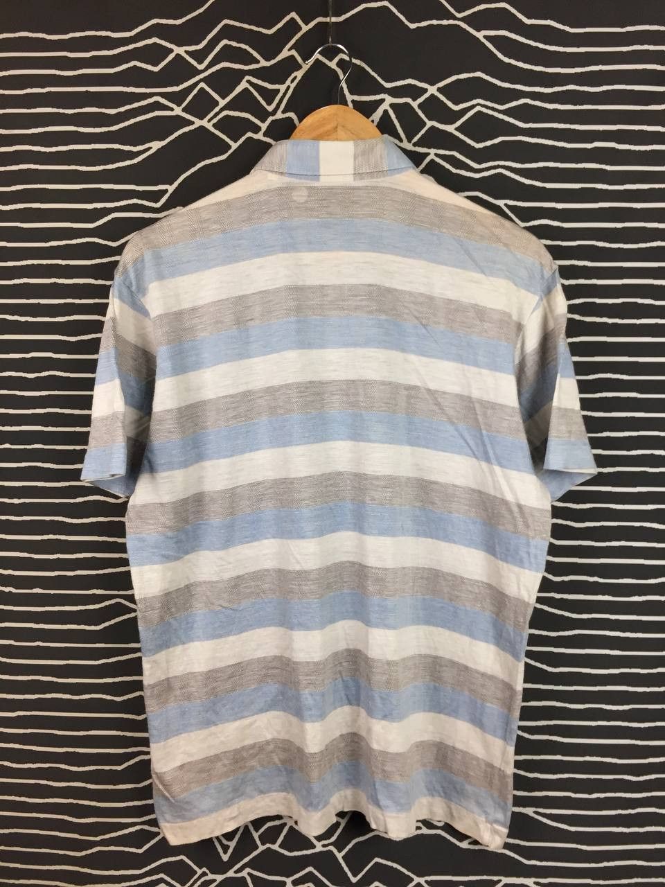 Yves Saint Laurent Vtg Yves Saint Laurent Tricots Retro Stripe Knit Polo Shirt Size US L / EU 52-54 / 3 - 8 Thumbnail