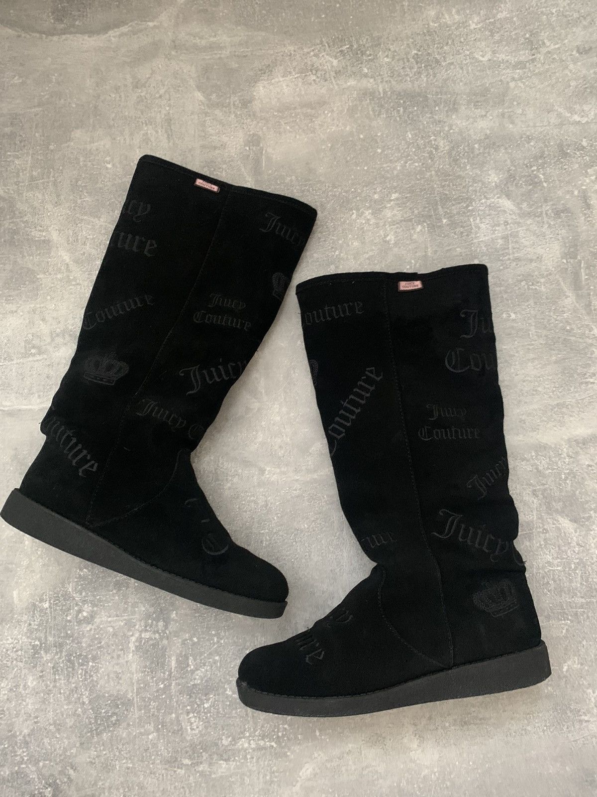 Juicy Couture × Vintage Vintage Juicy Couture high boxer boots moto biker shoes core Size US 7 / IT 37 - 4 Thumbnail