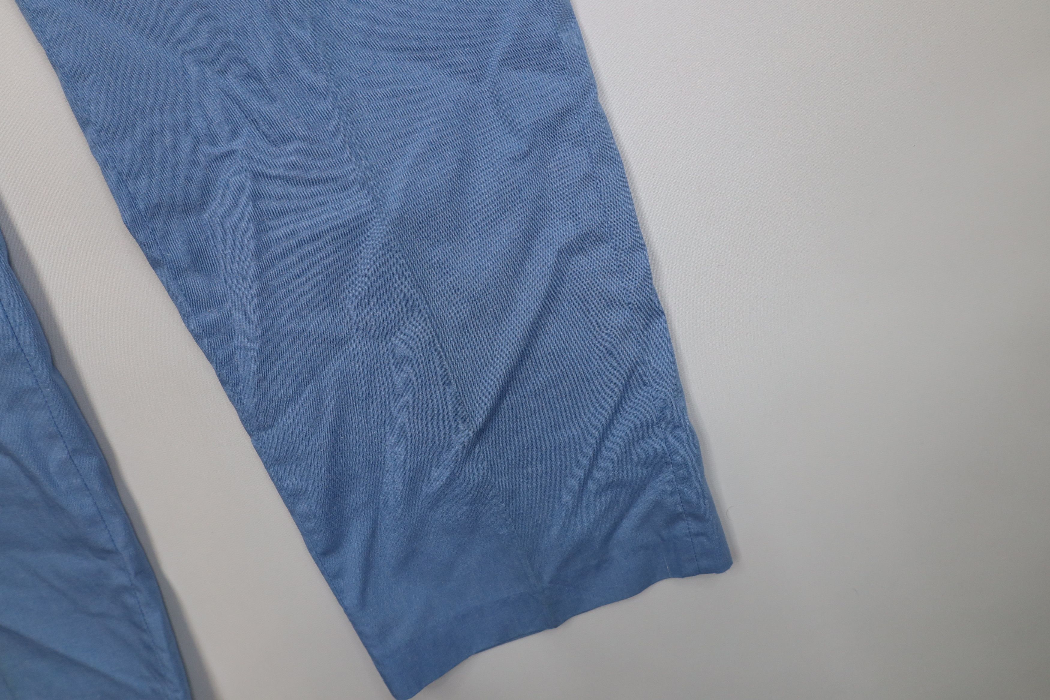 Vintage Vintage 70s Streetwear Chambray Flared Wide Leg Chino Pants Size US 32 / EU 48 - 6 Thumbnail