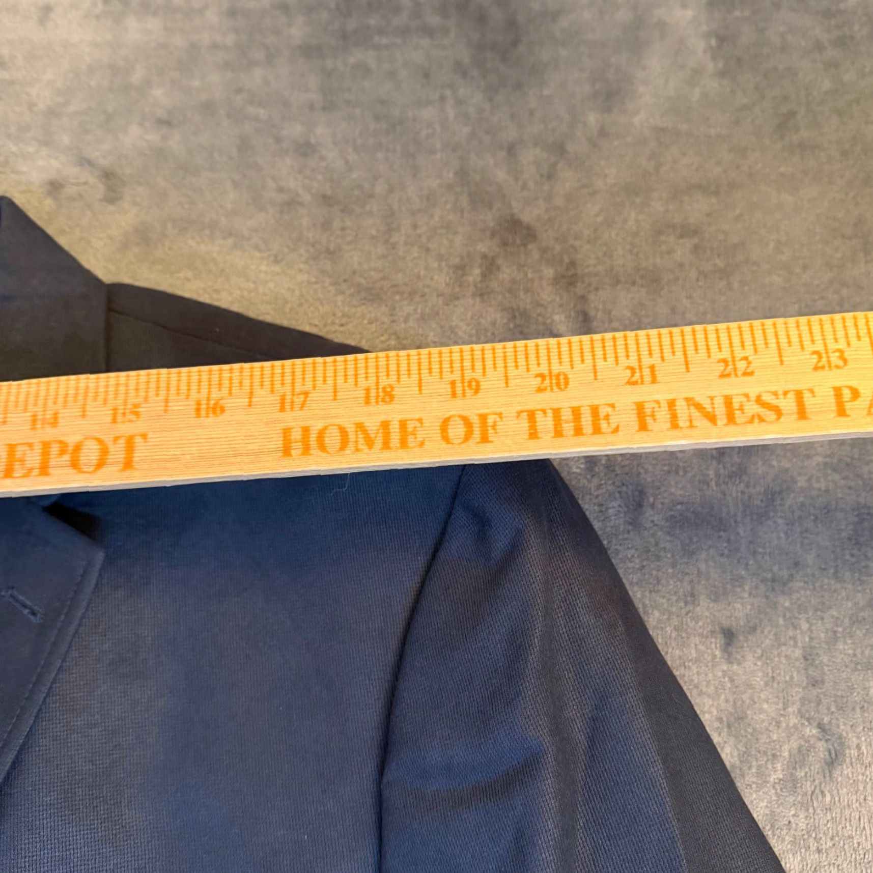 Chaps Chaps Blazer Navy Blue Two-Button Paisley Lined 46R Mens Jacket Coat Regular Blazer Tux Formal Business Pants Optional Size 46R - 7 Thumbnail