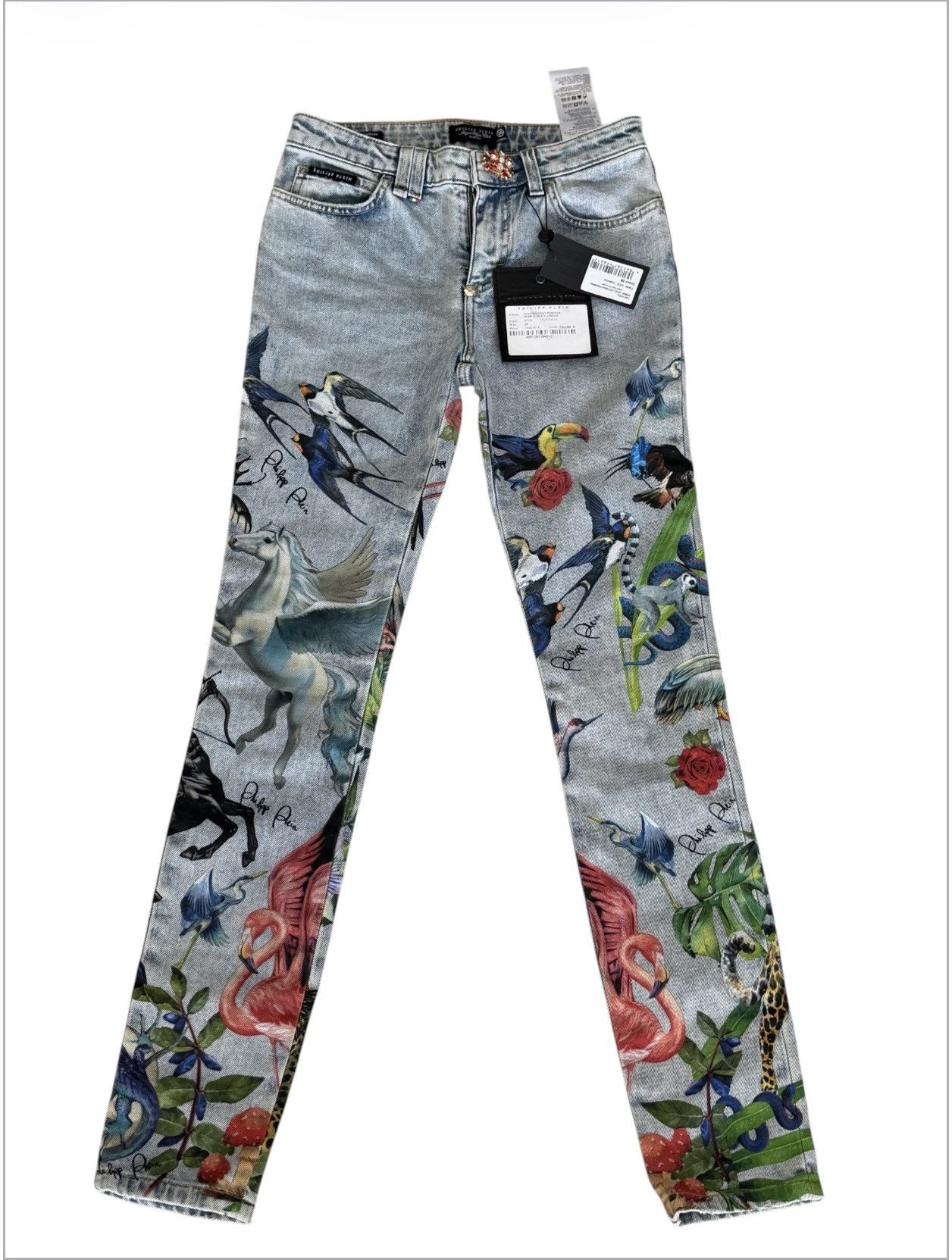 Philipp Plein Philipp Plein Miss Slim Fit “Jungle” Size 26" / US 2 / IT 38 - 1 Thumbnail