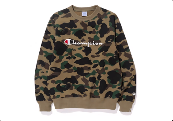 Bape × Champion BAPE x CHAMPION 1ST CAMO CREWNECK Size US M / EU 48-50 / 2 - 9 Thumbnail
