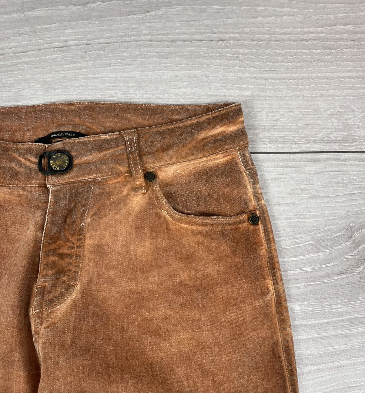 plein sud Plein Sud Jeanius Avante Garde Washed Skinny Womens Pants Size 28" / US 6 / IT 42 - 7 Thumbnail