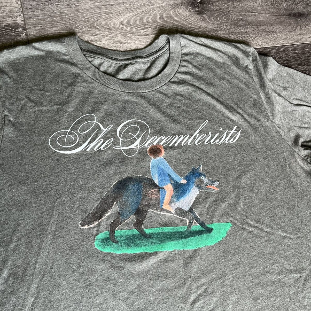 Band Tees The Decemberists Wolf Boy Green Folk Band Graphic Tee Shirt Size US XL / EU 56 / 4 - 2 Thumbnail