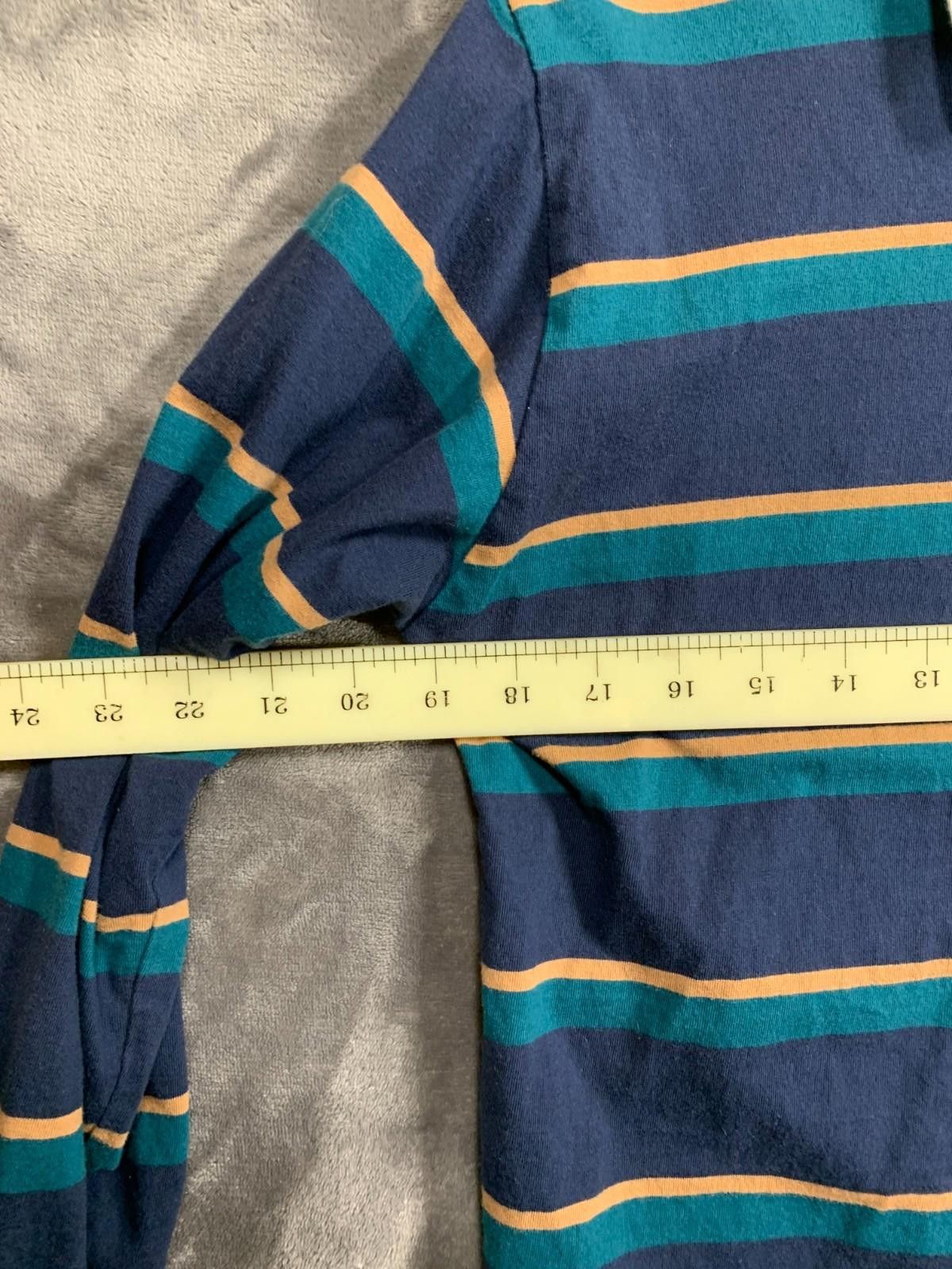 Designer Wild Fable Polo Shirt Men XS Striped Blue Collar LS (#108) Size US XS / EU 42 / 0 - 3 Thumbnail