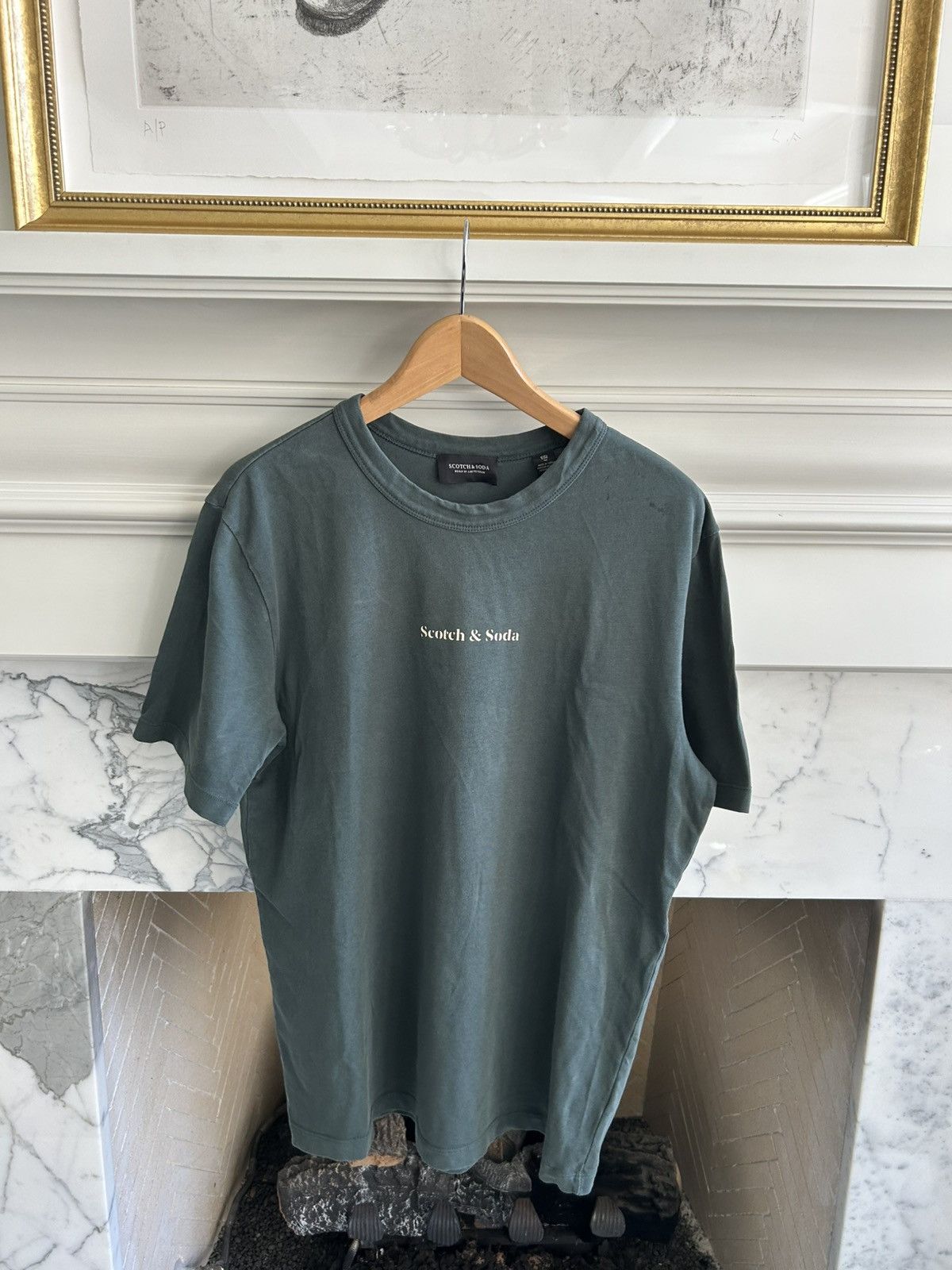 Scotch & Soda Scotch and Soda Green Logo T-Shirt Size US M / EU 48-50 / 2 - 2 Thumbnail