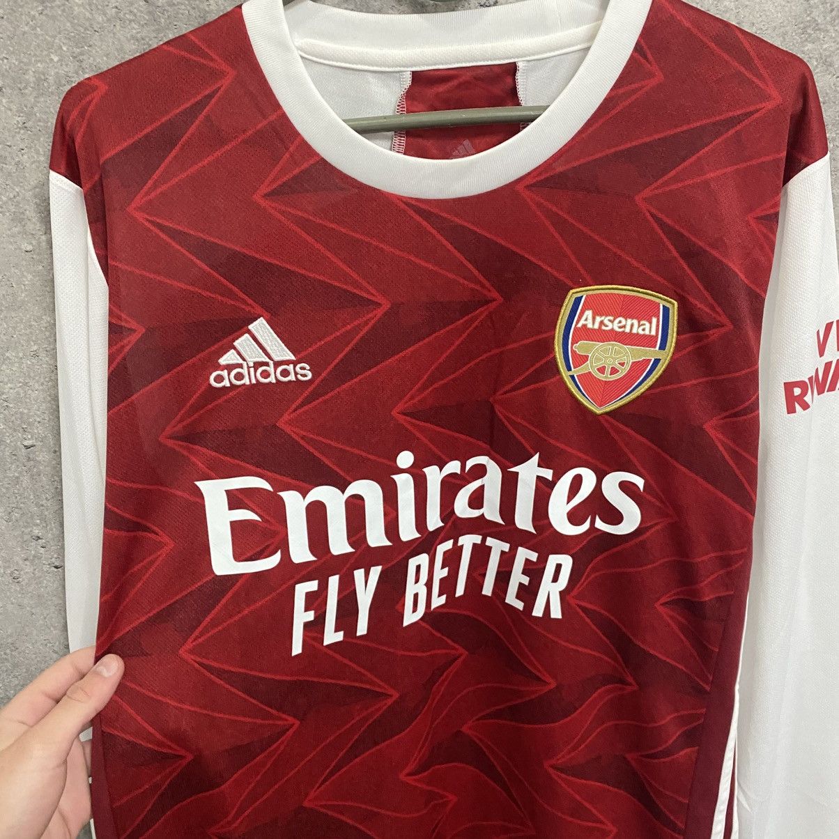 Adidas Arsenal London 2020 Home Football Long Sleeve Soccer Jersey Size US M / EU 48-50 / 2 - 6 Thumbnail