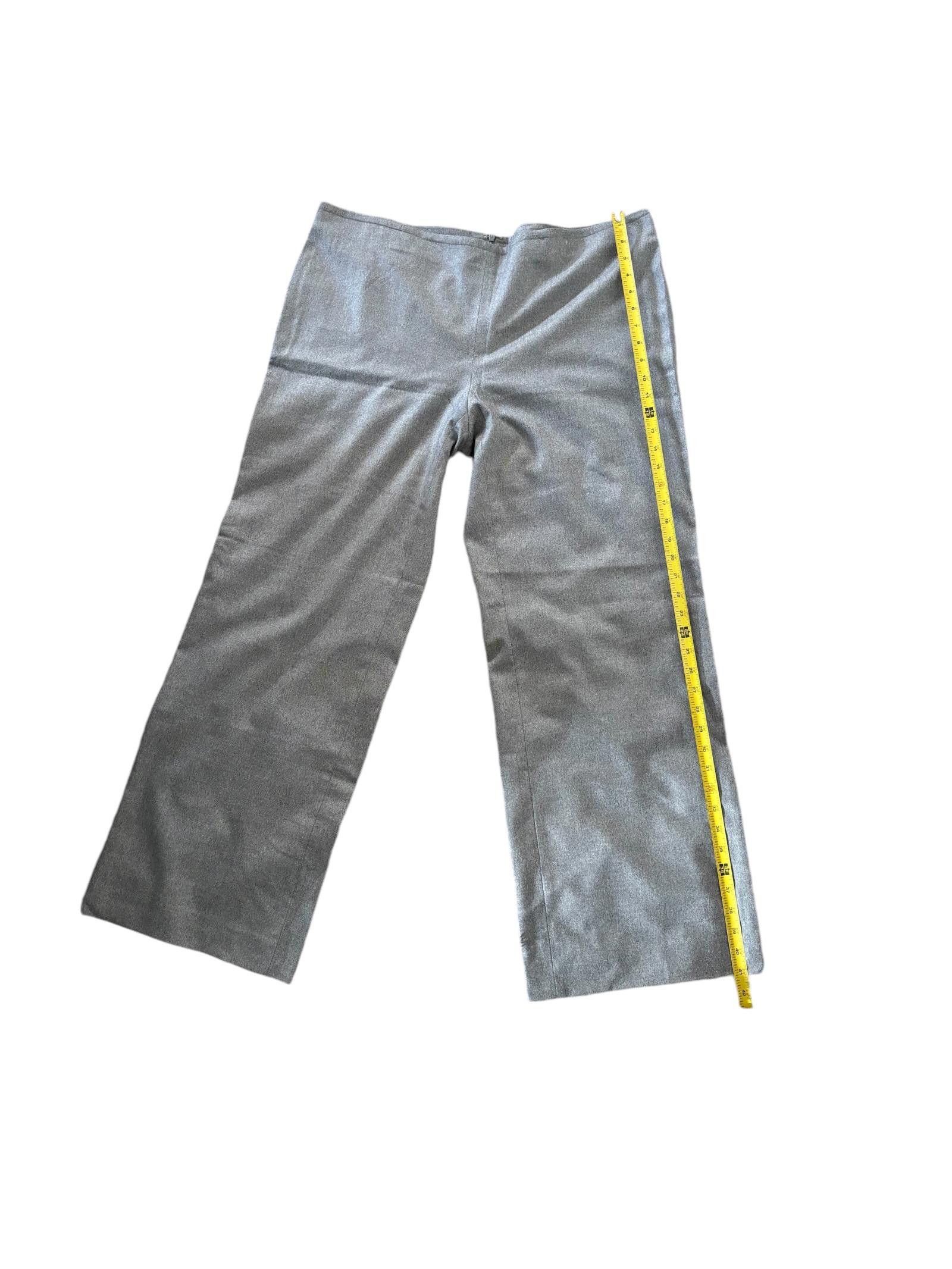 Les Copains Les Copains Gray Dress Pants Women XXL Size 42" / US 20 - 2 Thumbnail