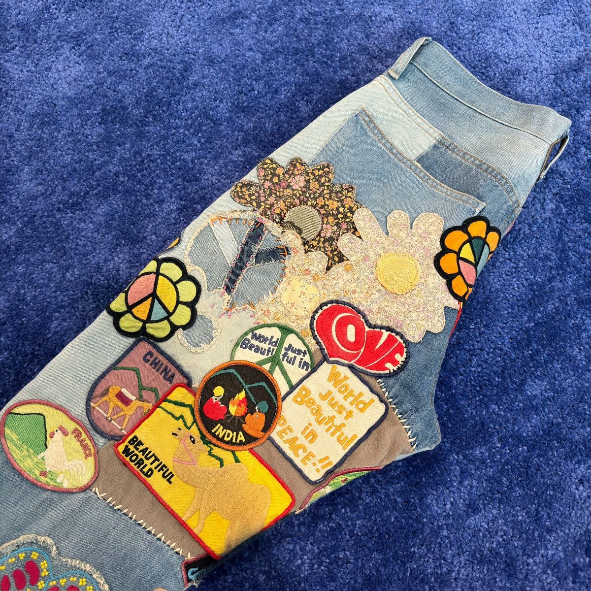Kapital Kapital 12.5oz Denim Jeans Beautiful World Size US 32 / EU 48 - 6 Thumbnail