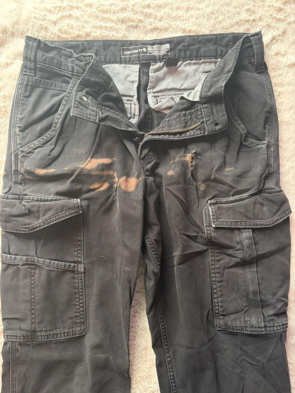 Carhartt Thrashed Carhartt relaxed fit cargo pants Size US 33 - 2 Thumbnail