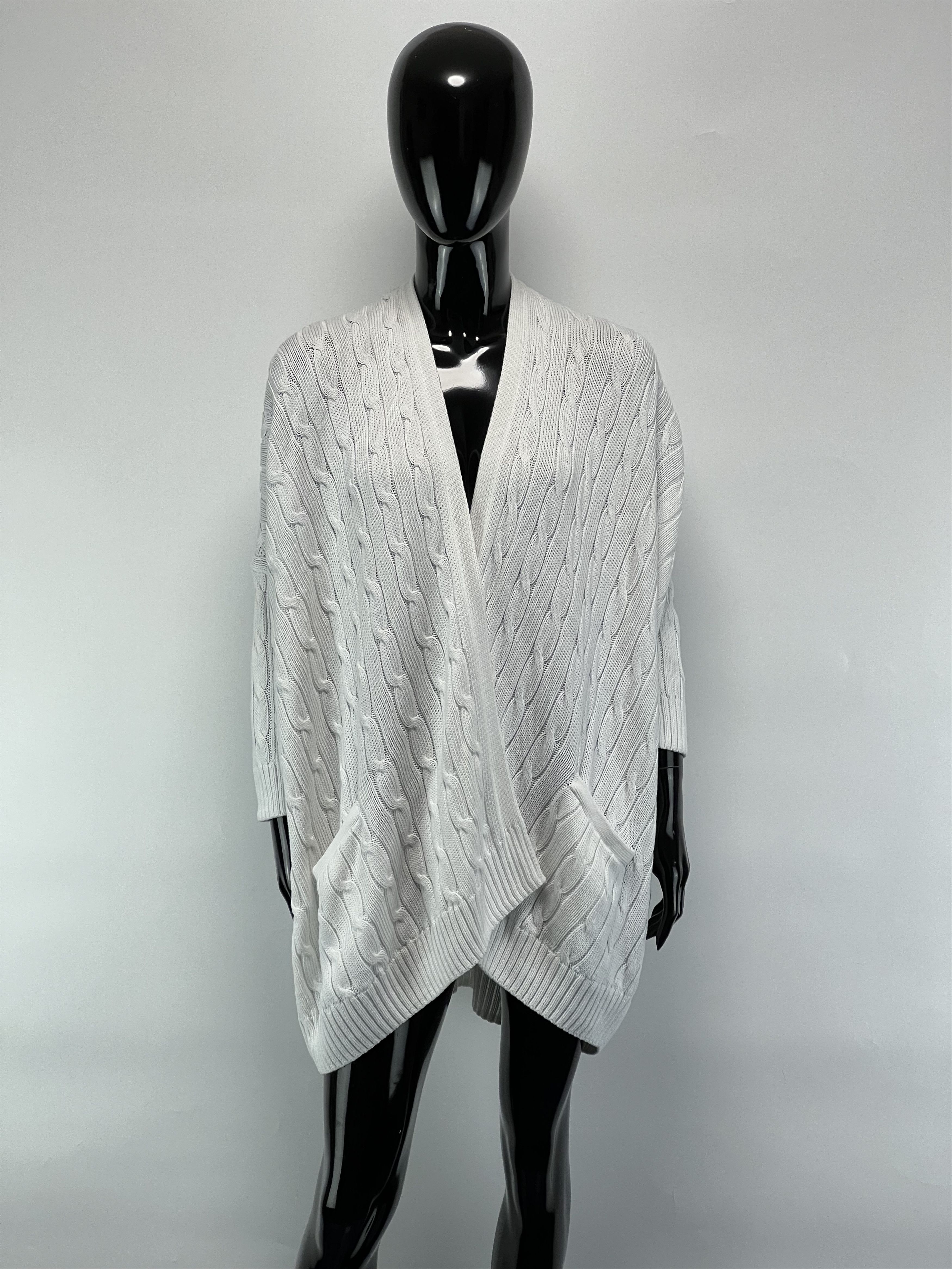Polo Ralph Lauren Polo Ralph Lauren Cotton Cable Knit Open Cardigan Size M / US 6-8 / IT 42-44 - 1 Thumbnail