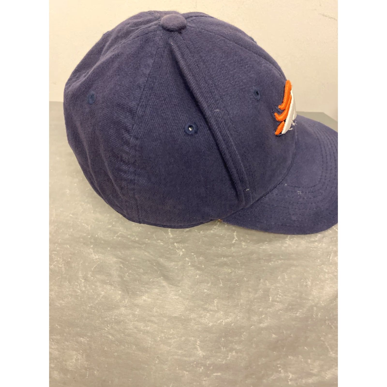 Logo Athletic VINTAGE Logo Athletic Denver Broncos Snapback Hat Adjustable Faded Navy 90s NFL Mens Size ONE SIZE - 2 Thumbnail