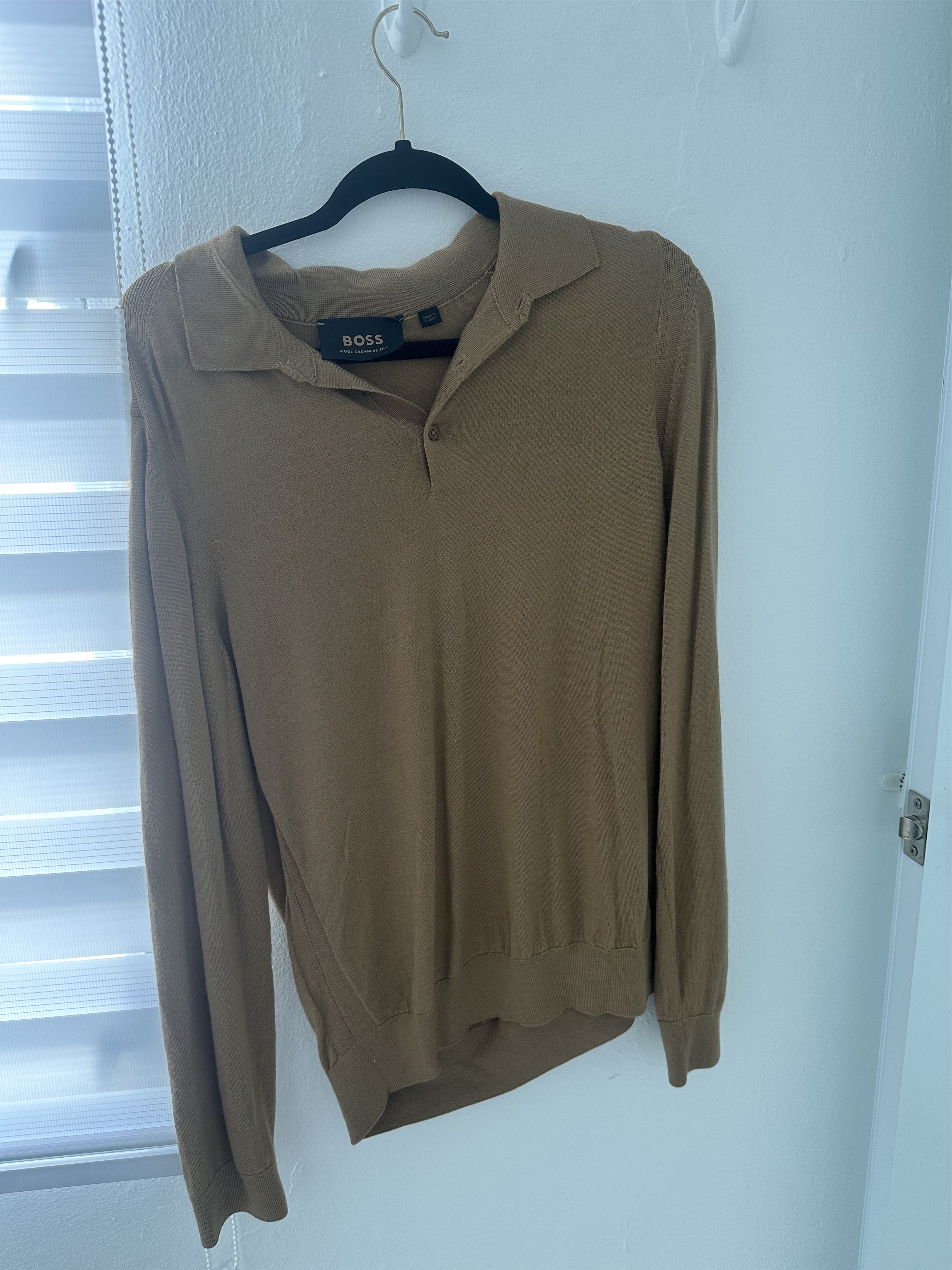 Hugo Boss Hugo Boss Wool Cashmere Silk Size US L / EU 52-54 / 3 - 1 Thumbnail