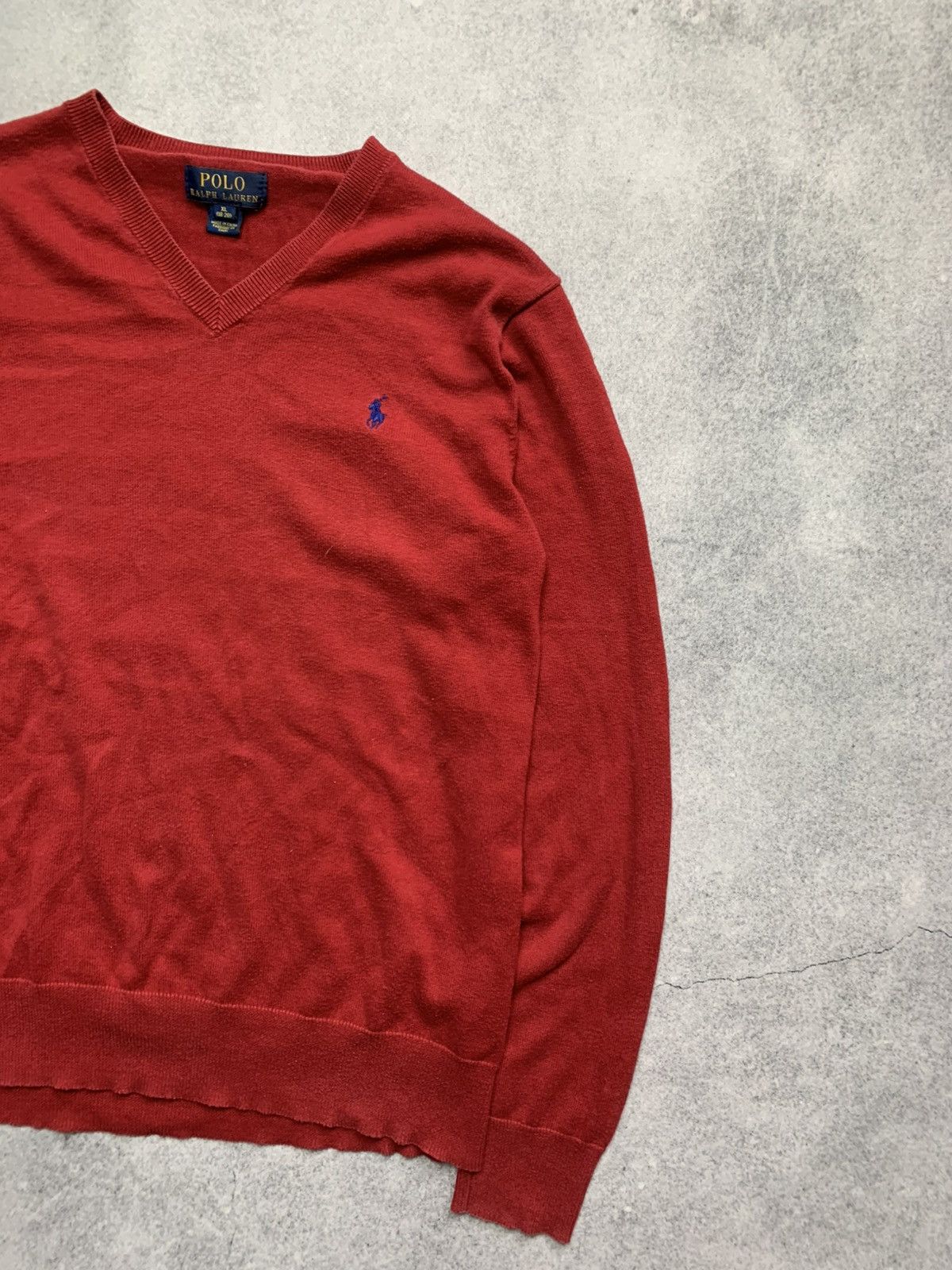 Ralph Lauren Vintage Polo Ralph Lauren Red Knitted OldMoney Sweater Size US XL / EU 56 / 4 - 3 Thumbnail