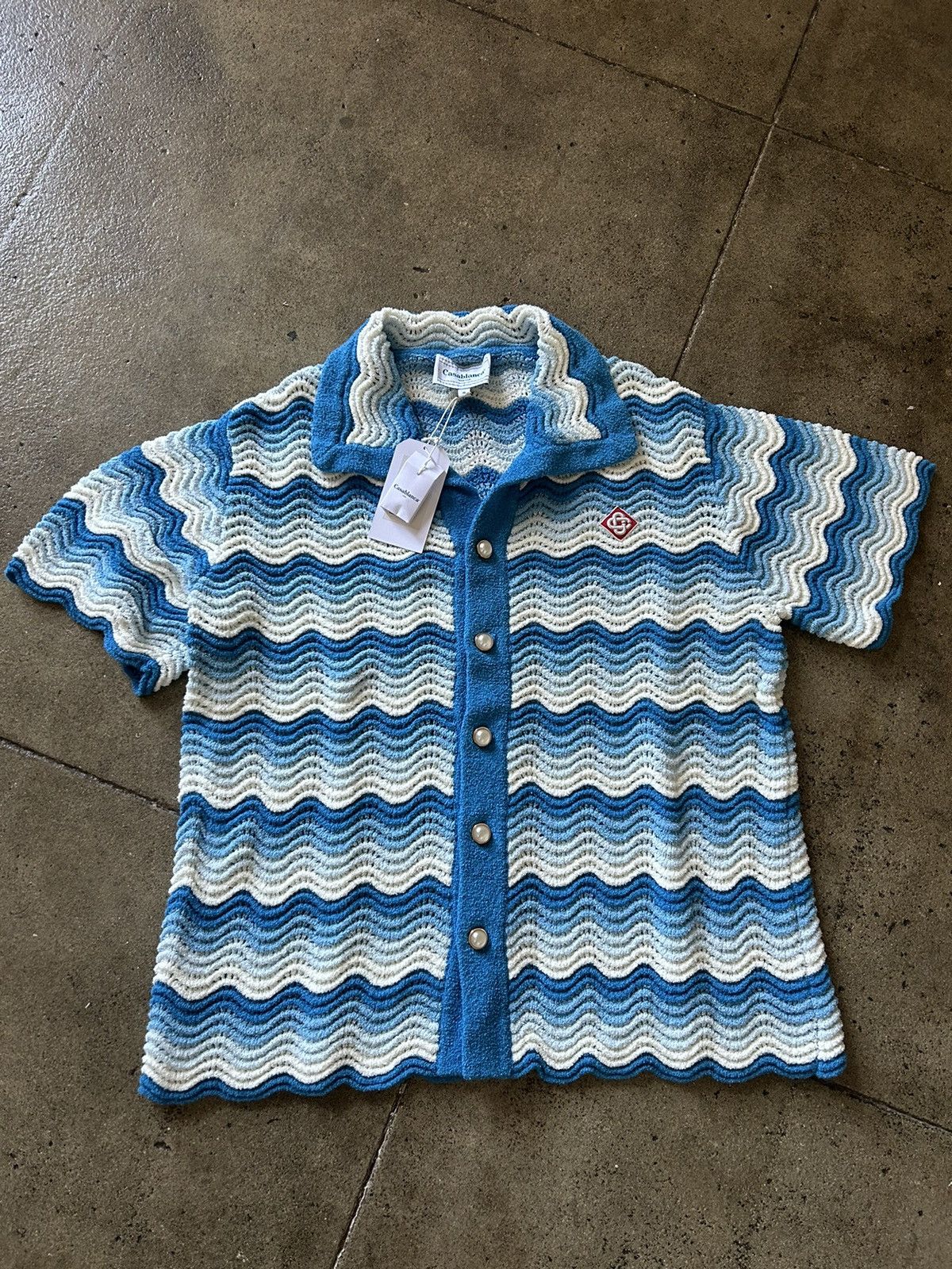 Casablanca Casablanca Knit Crochet Button Up Grailed