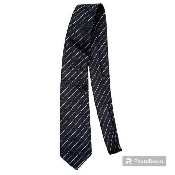 Hugo Boss Boss Hugo Boss Blue w/ Stripes Silk Necktie Size ONE SIZE - 1 Thumbnail