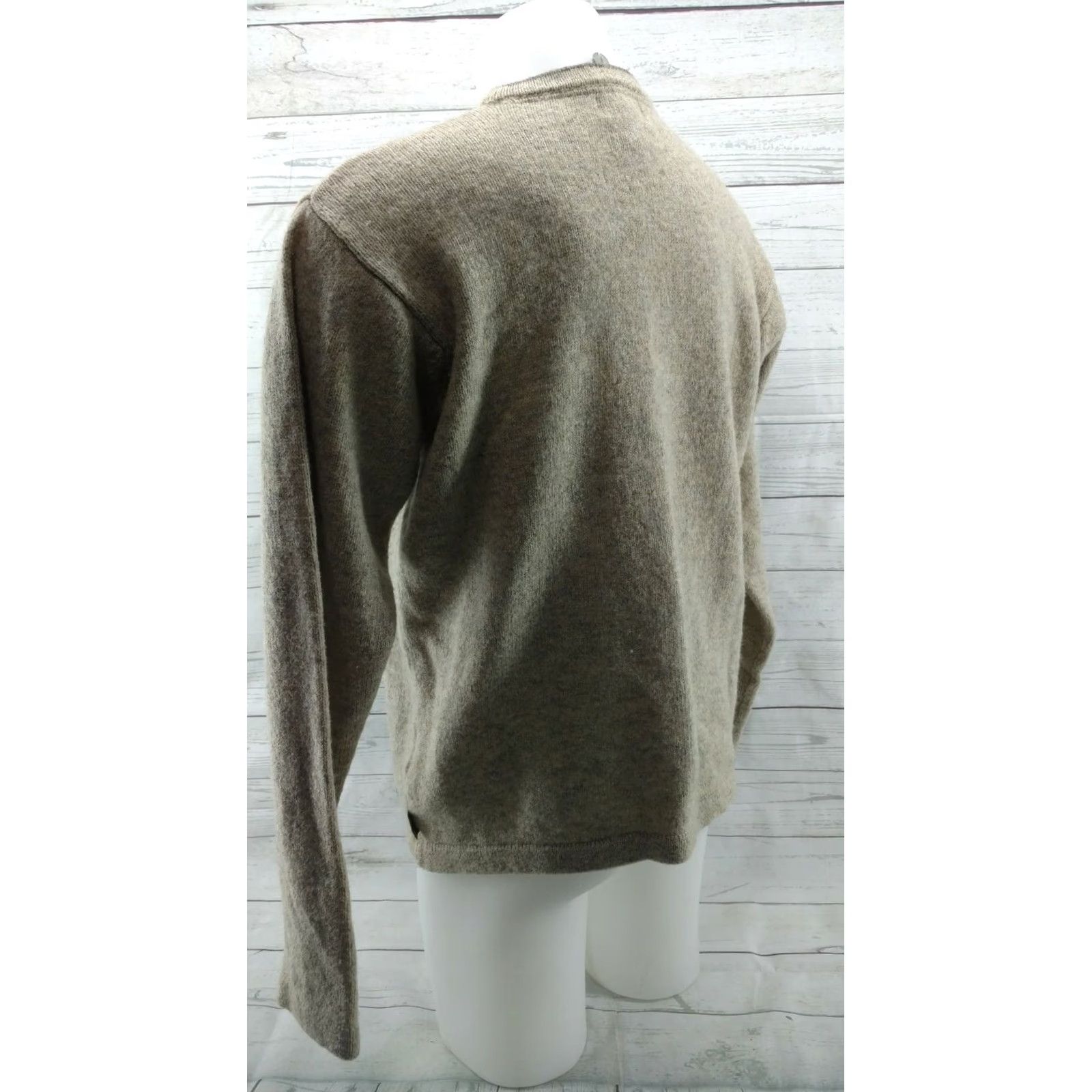 Vintage WOOLRICH Men's Wool Blend Sweater Size L Khaki Heather Pullover Size US L / EU 52-54 / 3 - 7 Thumbnail