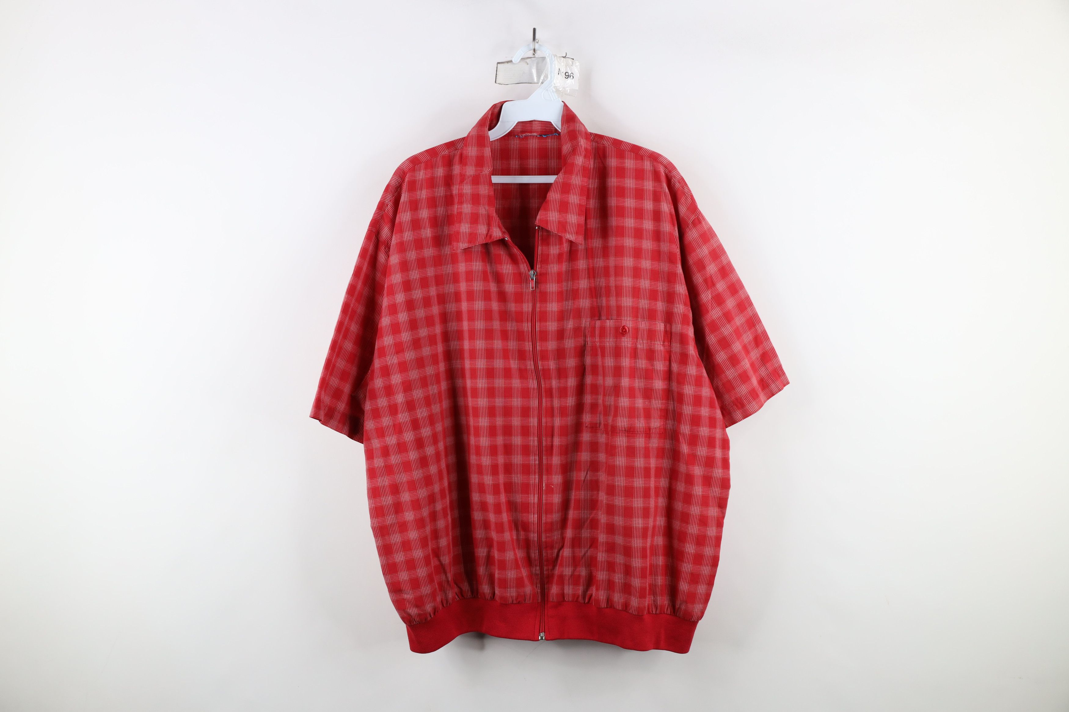 Vintage Vintage 90s Streetwear Short Sleeve Collared Shirt Jacket Size US XXL / EU 58 / 5 - 1 Thumbnail