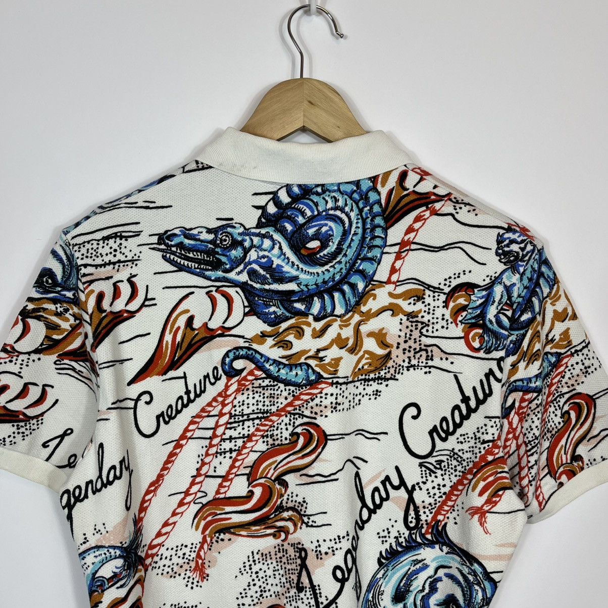 Alexander McQueen Alexander McQueen Legendary Creature Maritime Printed Polo Size US L / EU 52-54 / 3 - 10 Thumbnail