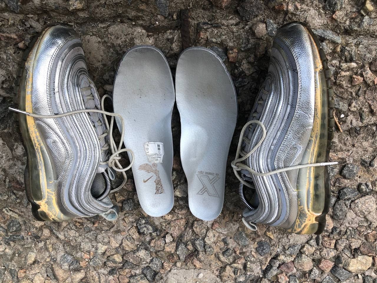 Nike × Vintage VERY RARE NIKE AIR MAX 97 REFLECTIVE SILVER SNEAKERS Y2K Size US 8.5 / EU 41-42 - 13 Thumbnail