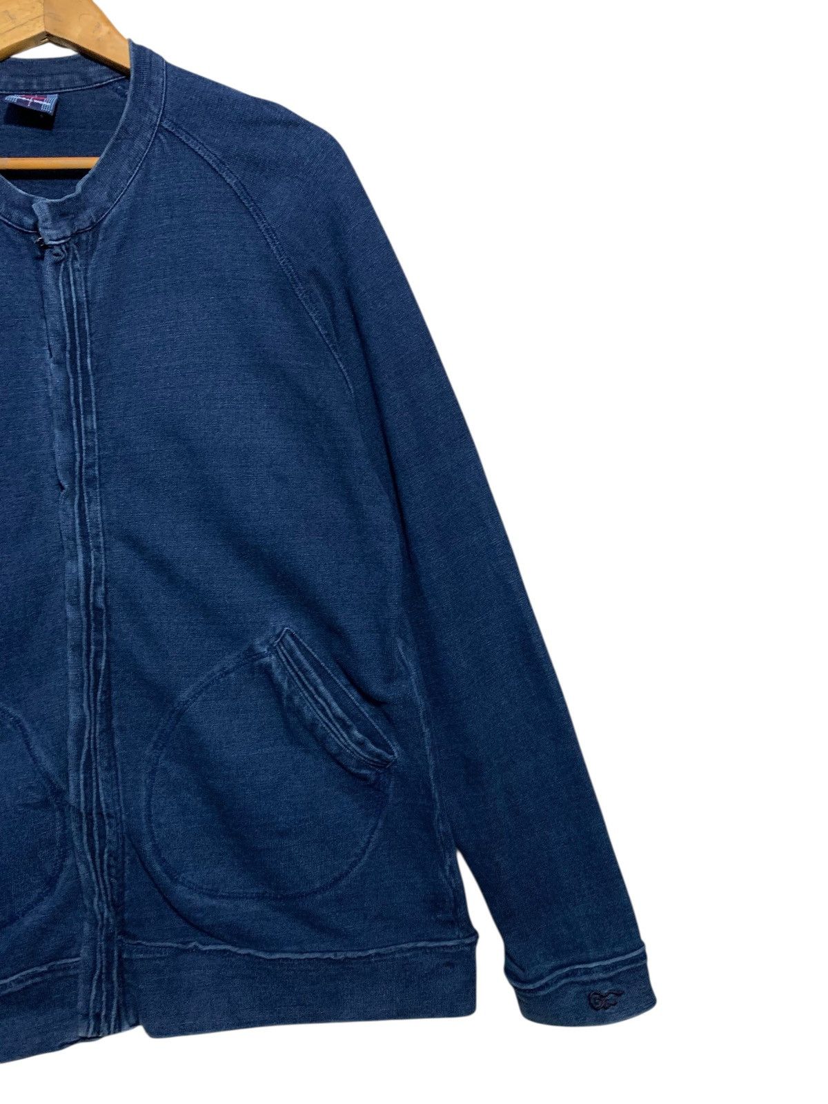 Global Work × Japanese Brand 🔥GLOBAL WORK INDIGO BLUE ZIPPER JACKETS Size US L / EU 52-54 / 3 - 3 Thumbnail