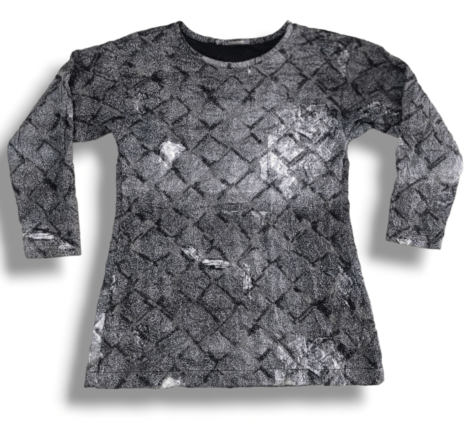 Issey Miyake × Japanese Brand Vintage 80s Issey Miyake Quilted Long Sleeve Top Sweatshirt Size US M / EU 48-50 / 2 - 1 Thumbnail